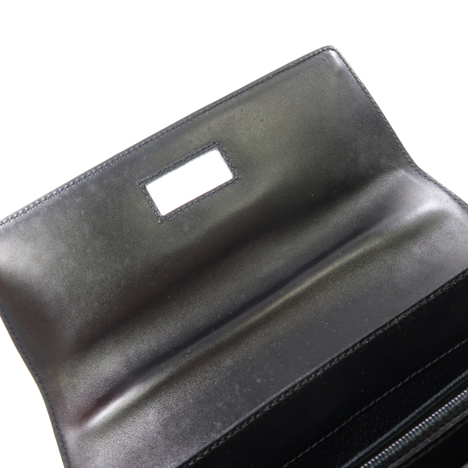CELINE 牛皮皮革Vintage 2 Way Bag金扣手挽肩背兩用袋黑色/啡色