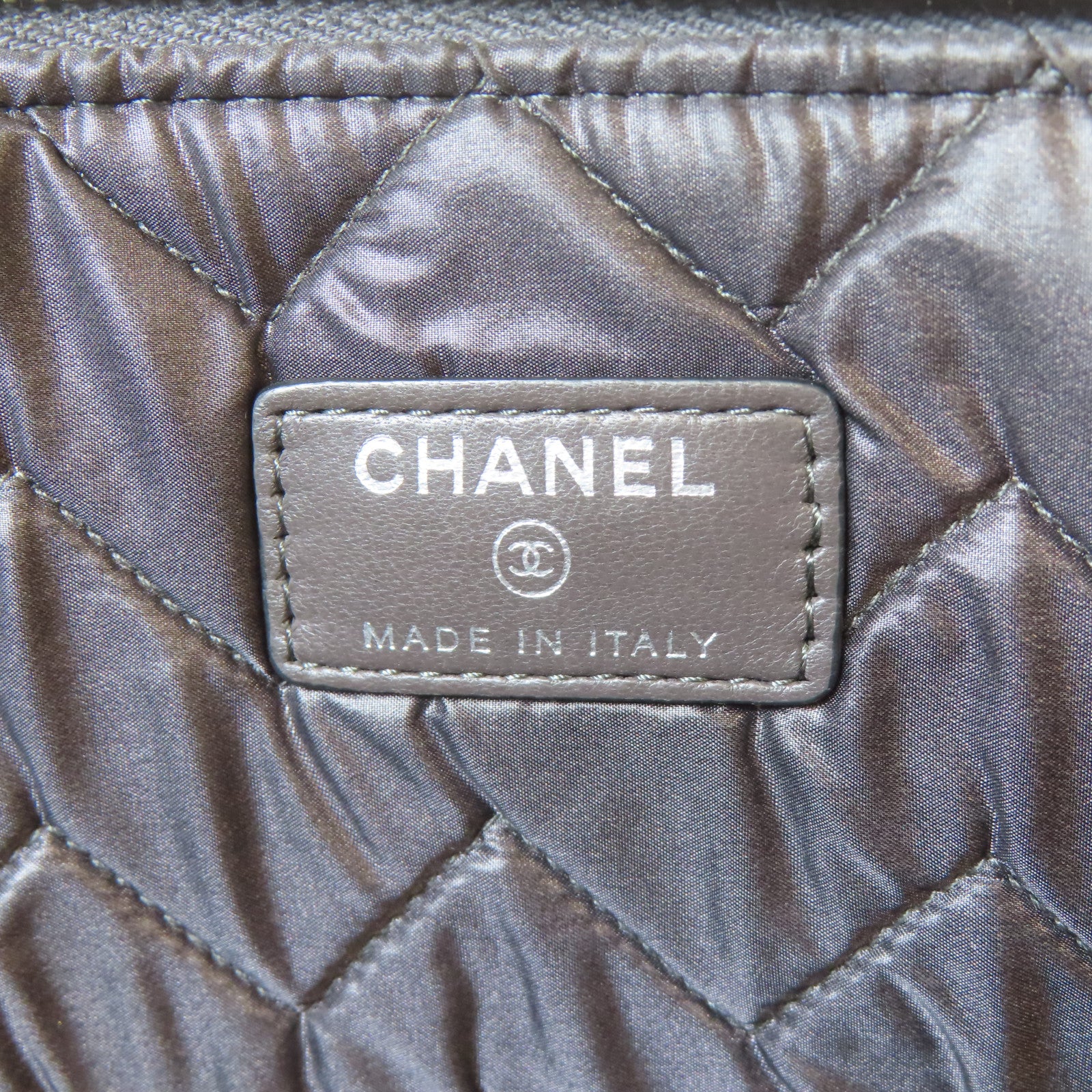 CHANEL 漆皮皮革Clutch Bag銀扣手拿包紫色