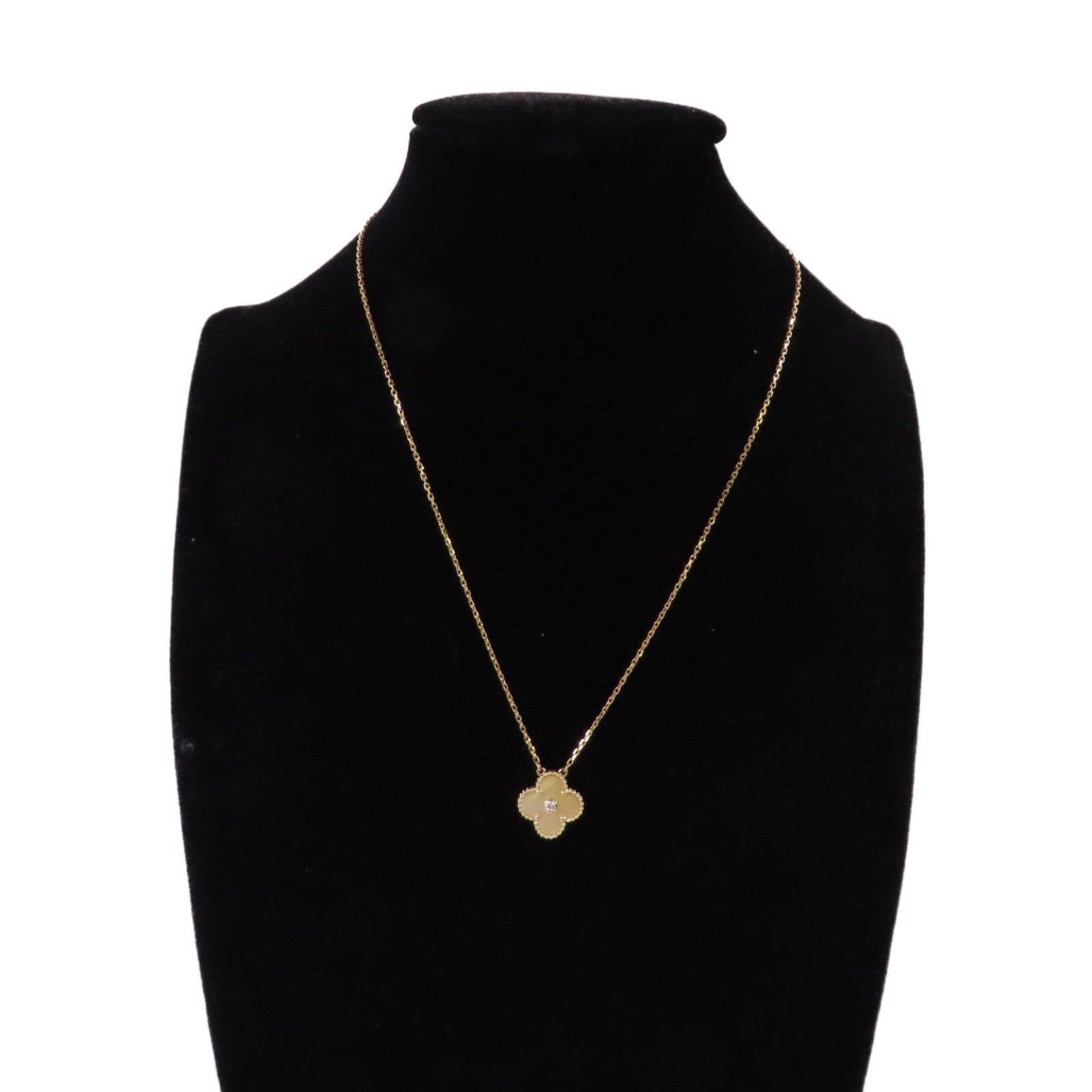 Van Cleef & Arpels 18K玫瑰金/珍珠母/鑽石Vintage Alhambra Necklace項鍊