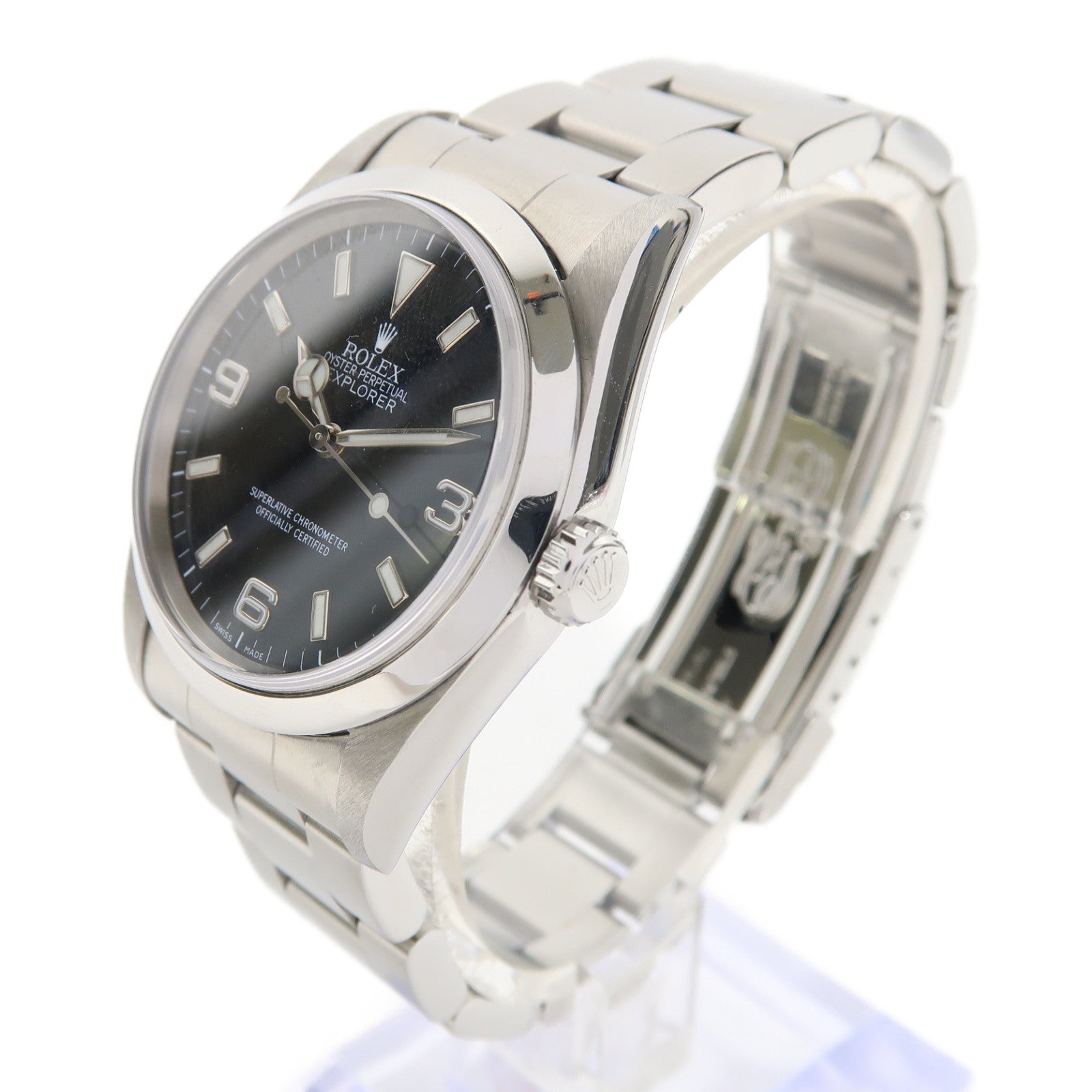 ROLEX Explorer不鏽鋼手錶自動機芯黑色