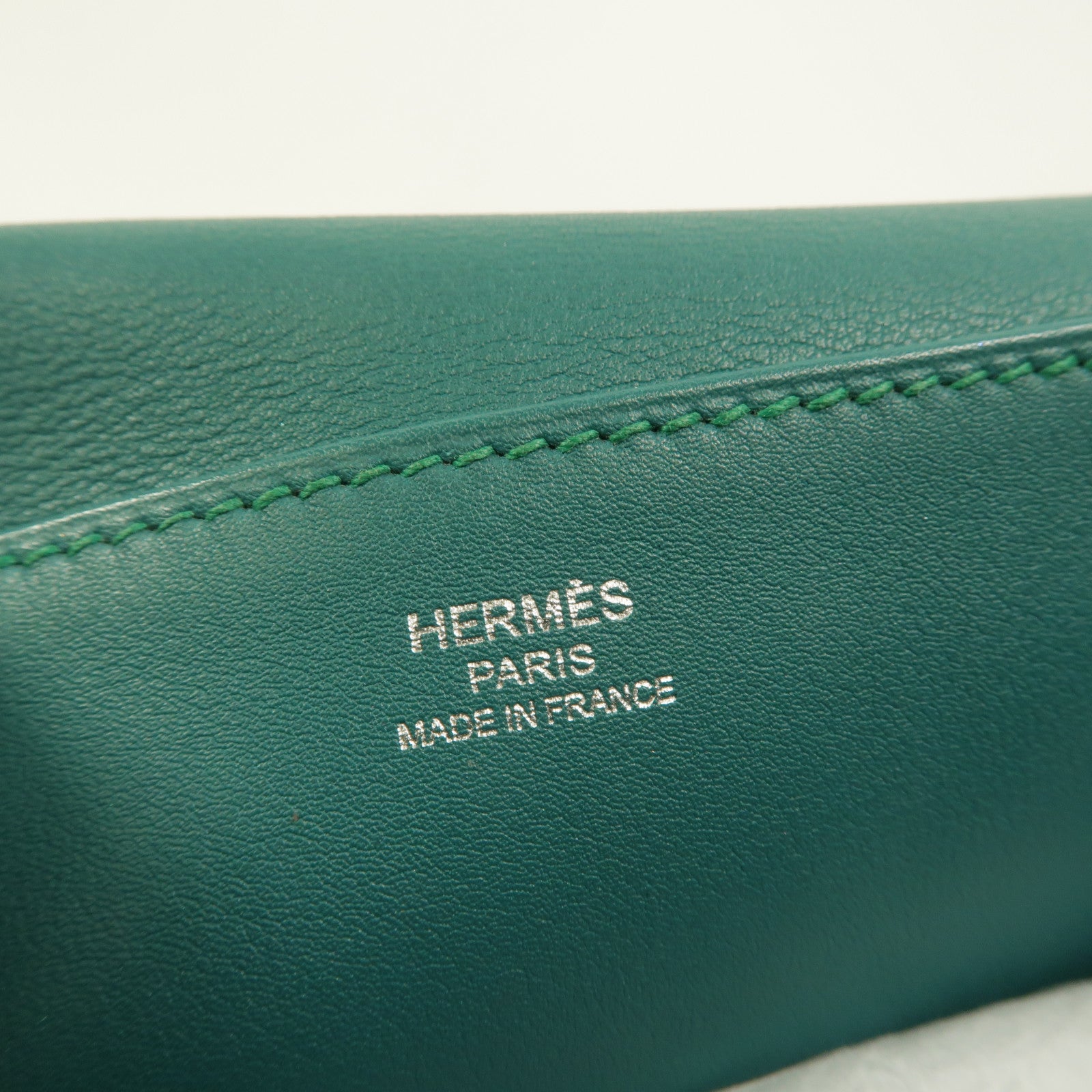 HERMES Swift皮革Mini Halzan手挽肩背兩用袋Vert Verone