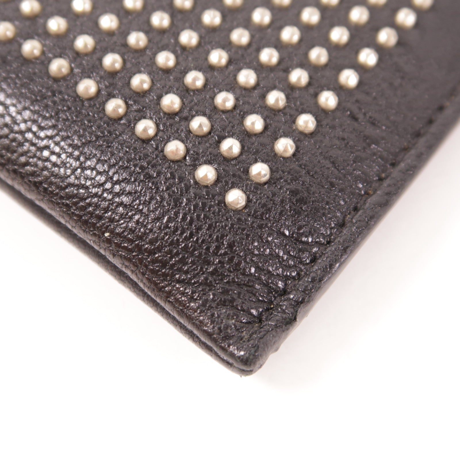 SAINT LAURENT 牛皮皮革Clutch銀扣手拿包
