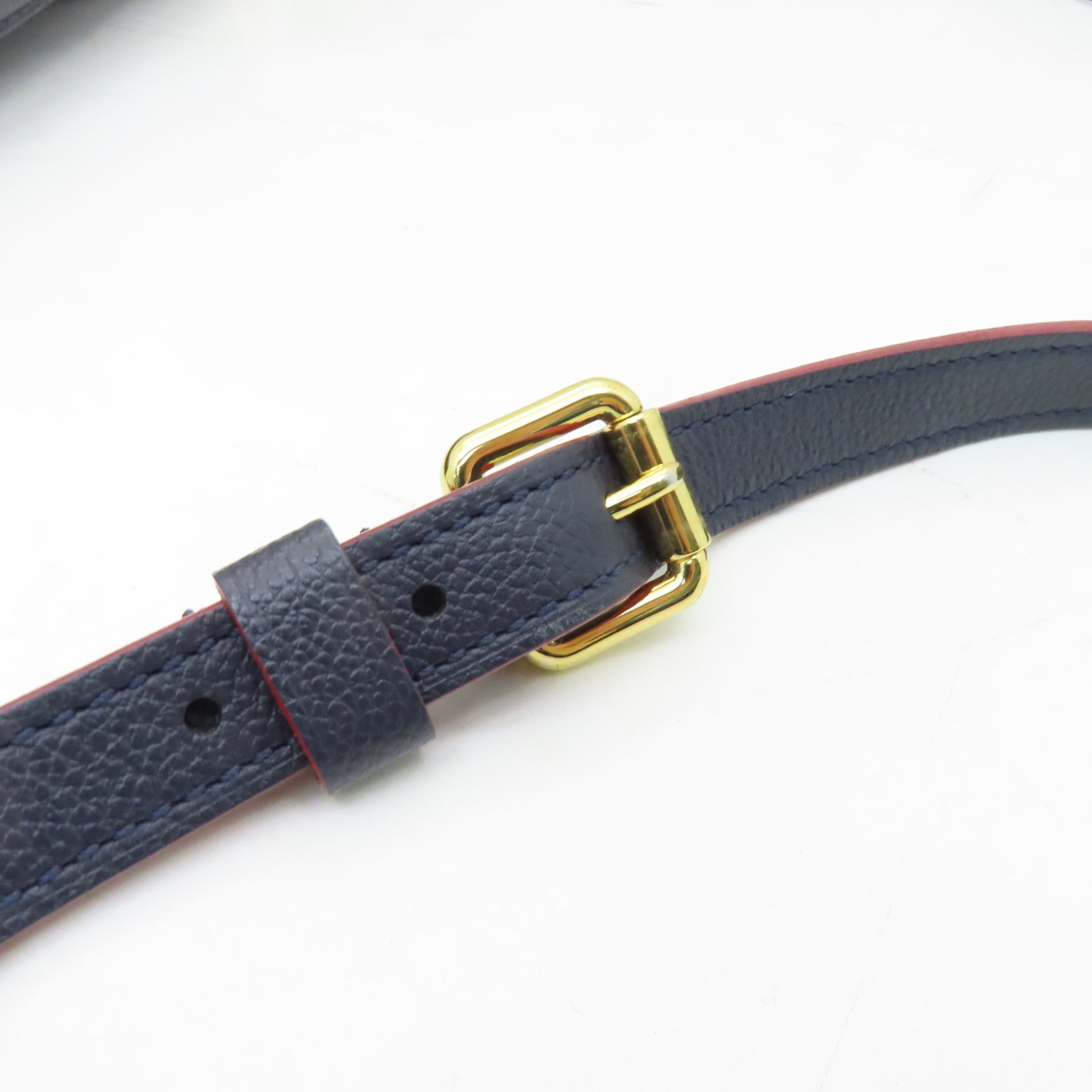 LOUIS VUITTON 【激減優惠】Monogram Empreinte Pochette Metis金扣手挽肩背兩用袋深藍色