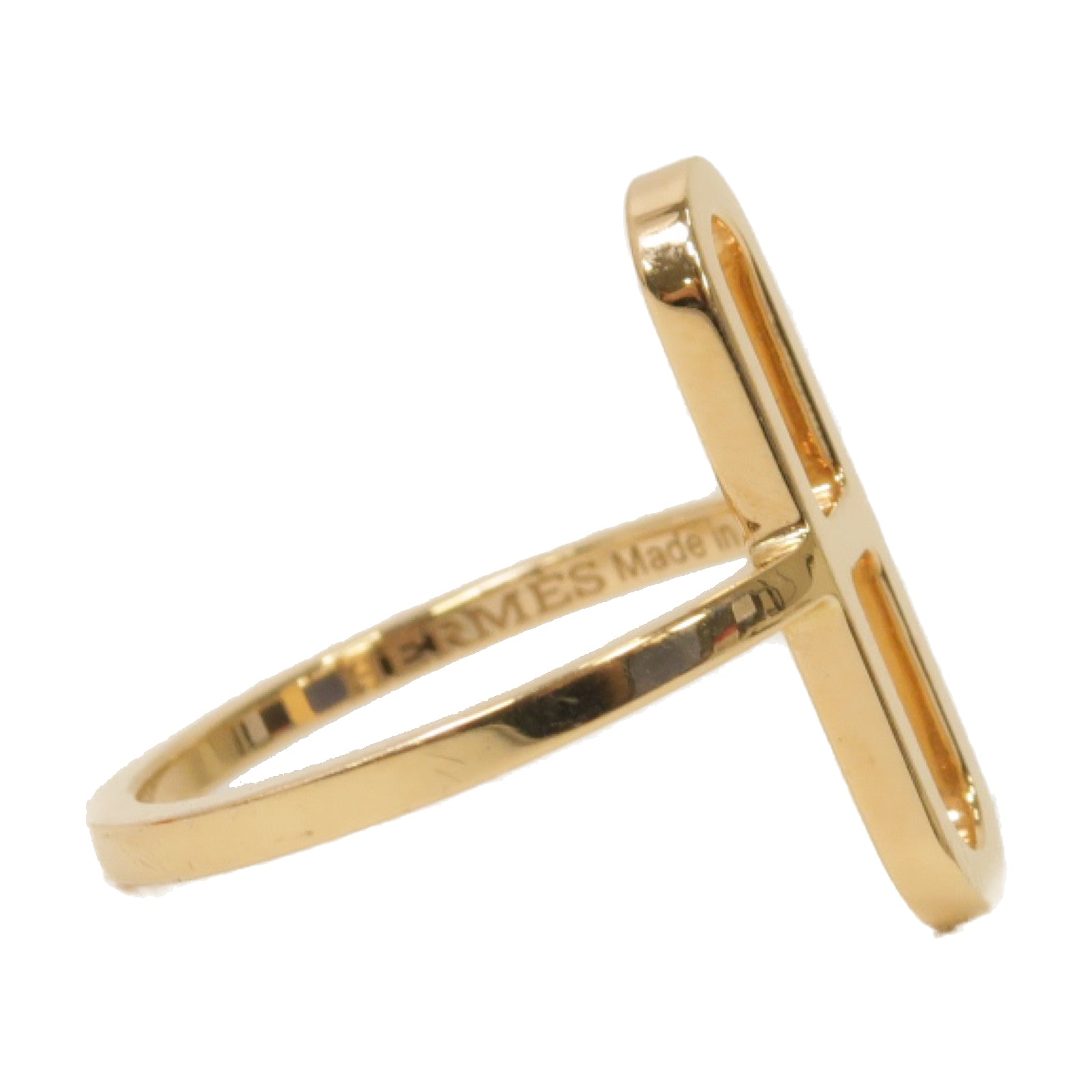 HERMES 18K玫瑰金Ever Chaine D'ancre Ring戒指US#6.5