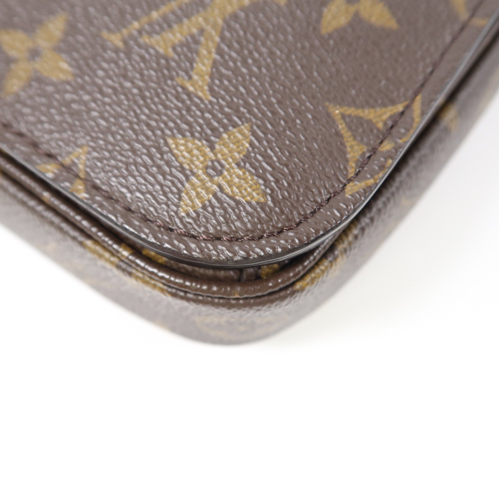 LOUIS VUITTON Monogram Pochette Metis MM金扣手挽肩背兩用袋啡色