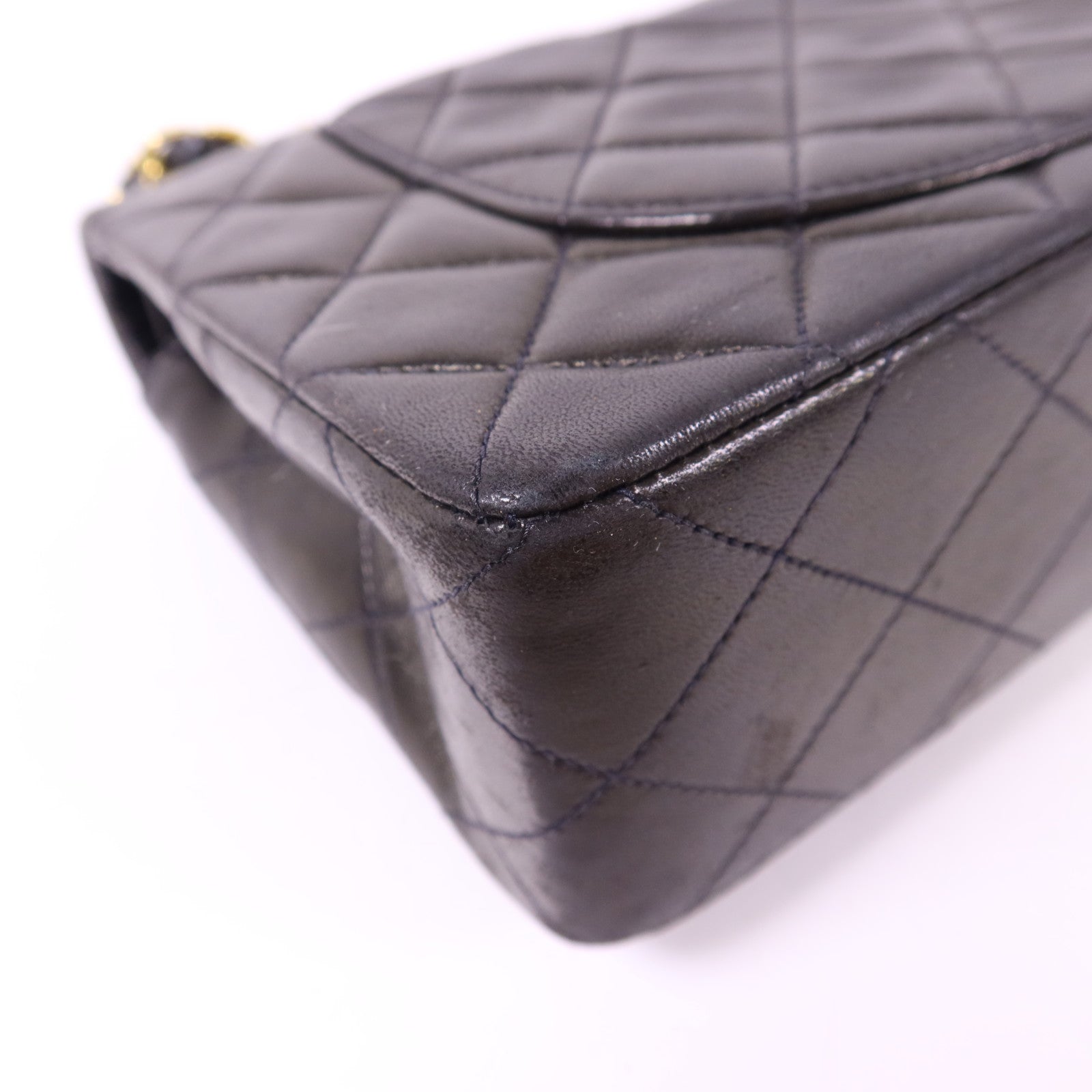 CHANEL 羊皮皮革Classic 23金扣鏈帶肩背袋