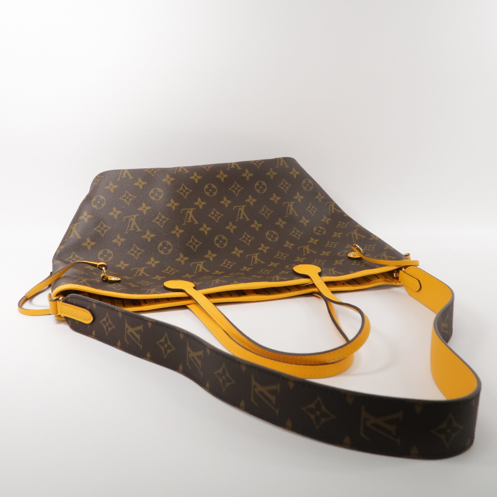 LOUIS VUITTON Monogram Neverfull Inside Out MM手挽肩背兩用袋