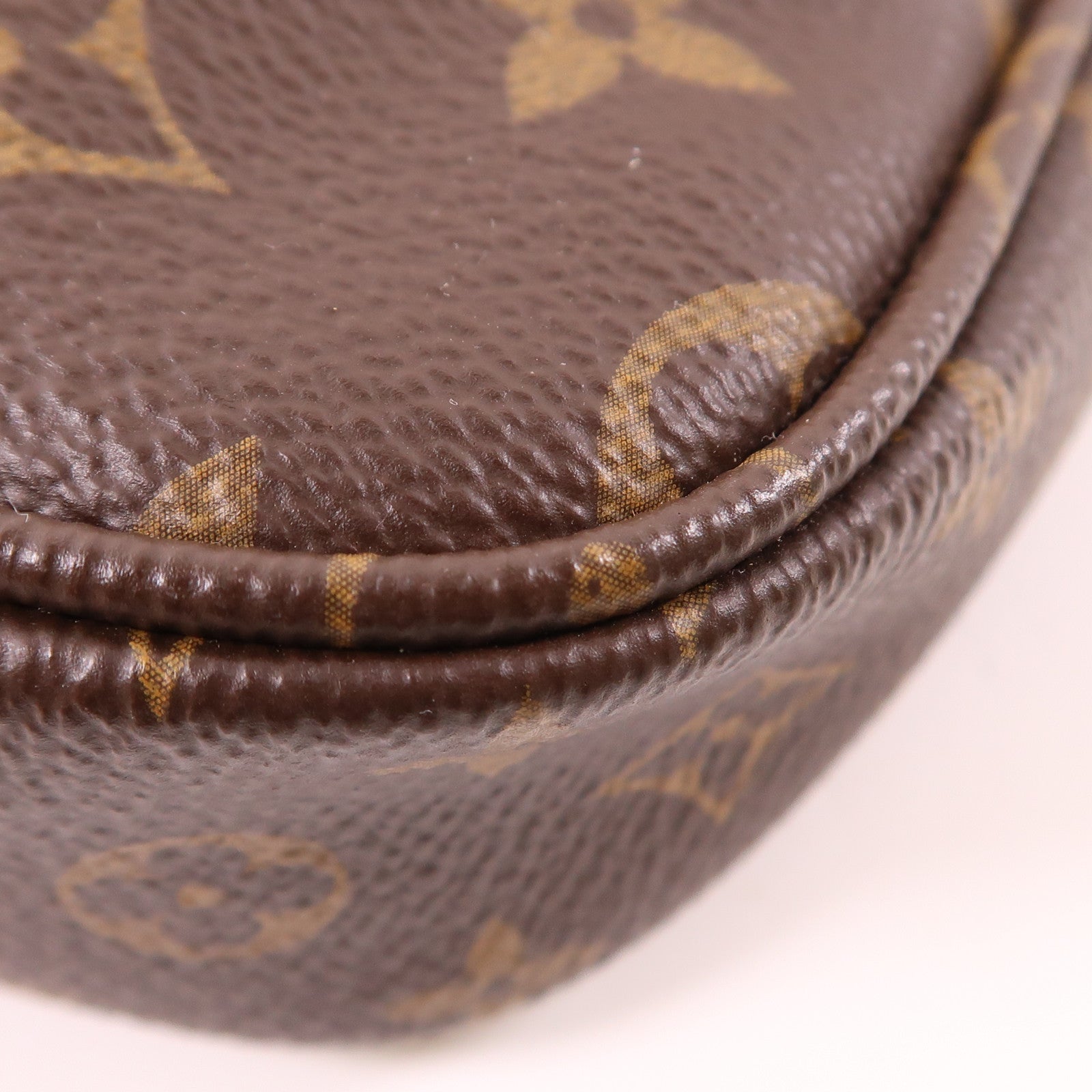 LOUIS VUITTON Monogram Multi Pochette Accessoires金扣肩背袋棕色