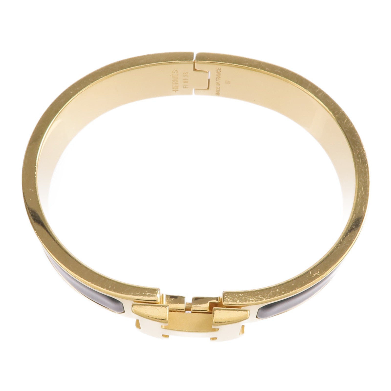 HERMES 金屬/琺瑯Clic H Bracelet手鐲