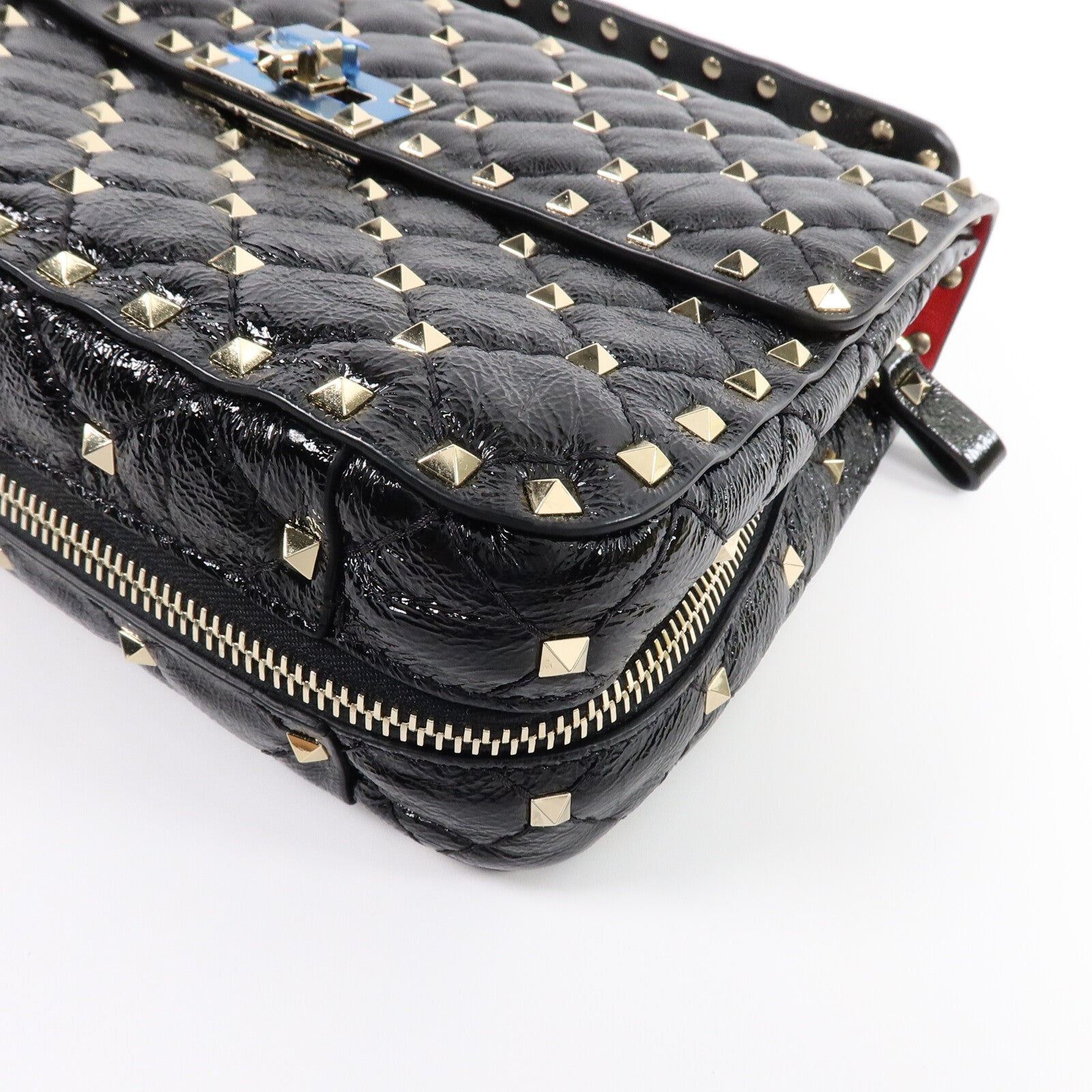 Valentino 牛皮皮革Garavani Rockstud Spike手挽肩背兩用袋