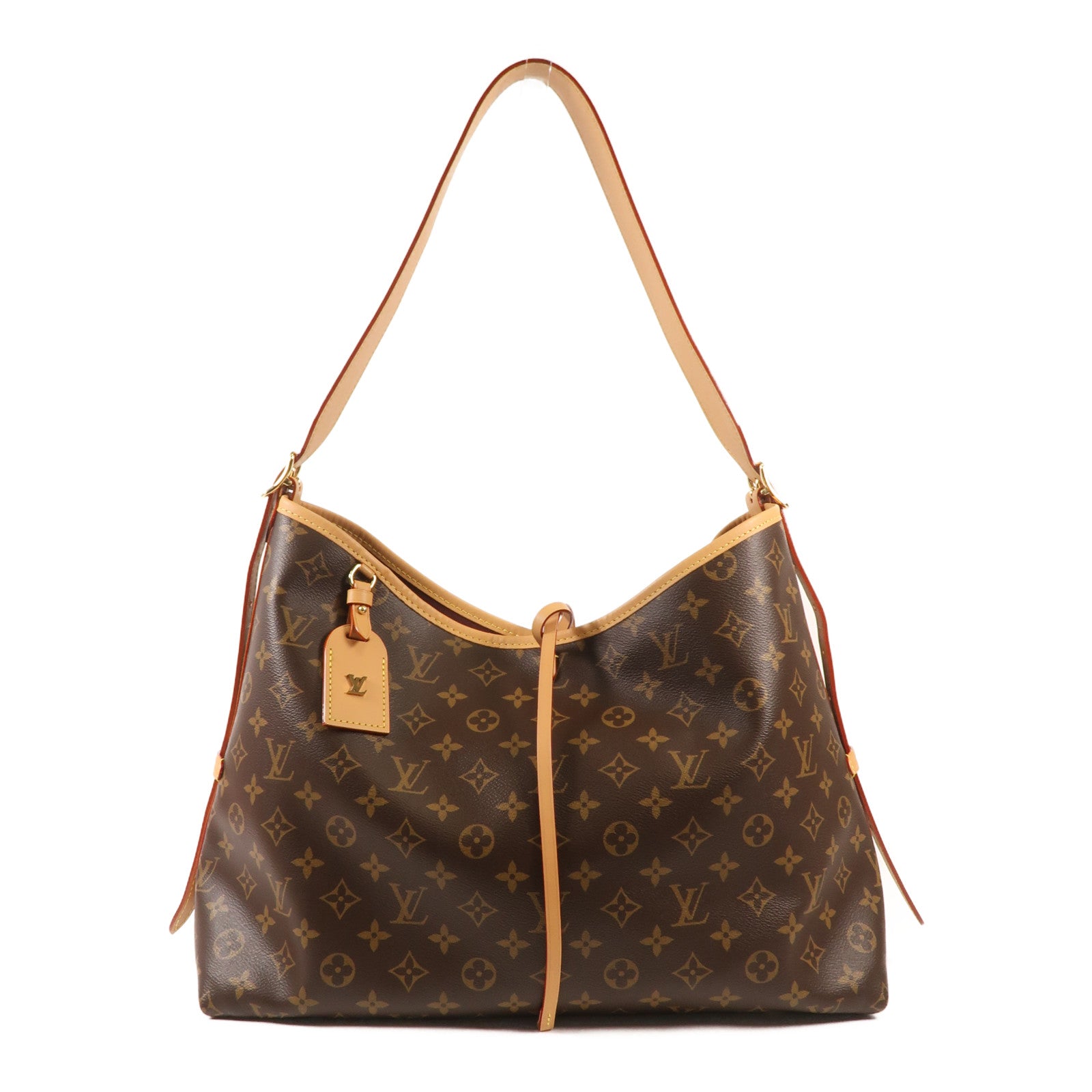 LOUIS VUITTON Monogram Carry All MM金扣肩背袋