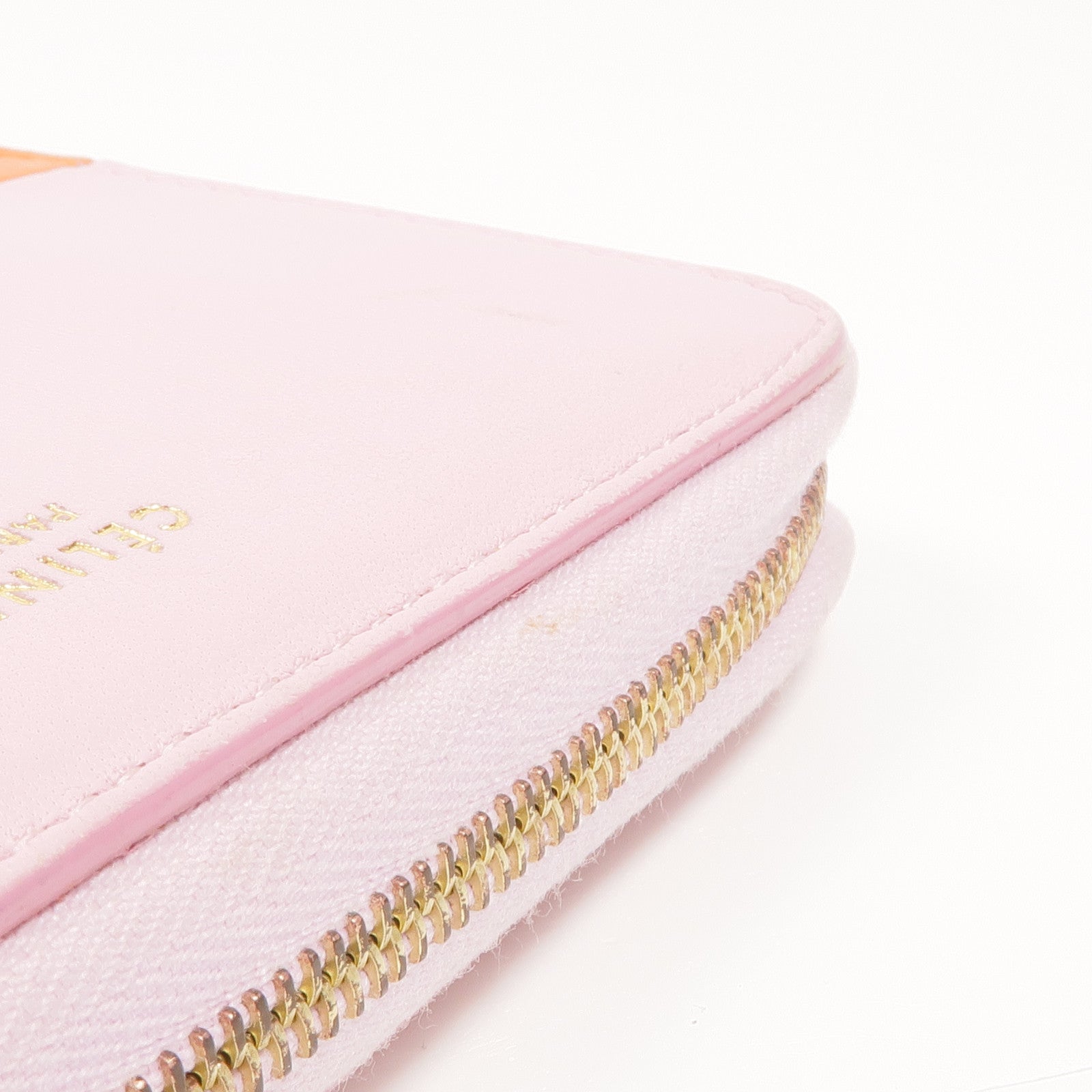 CELINE 牛皮皮革Wallet金扣錢包