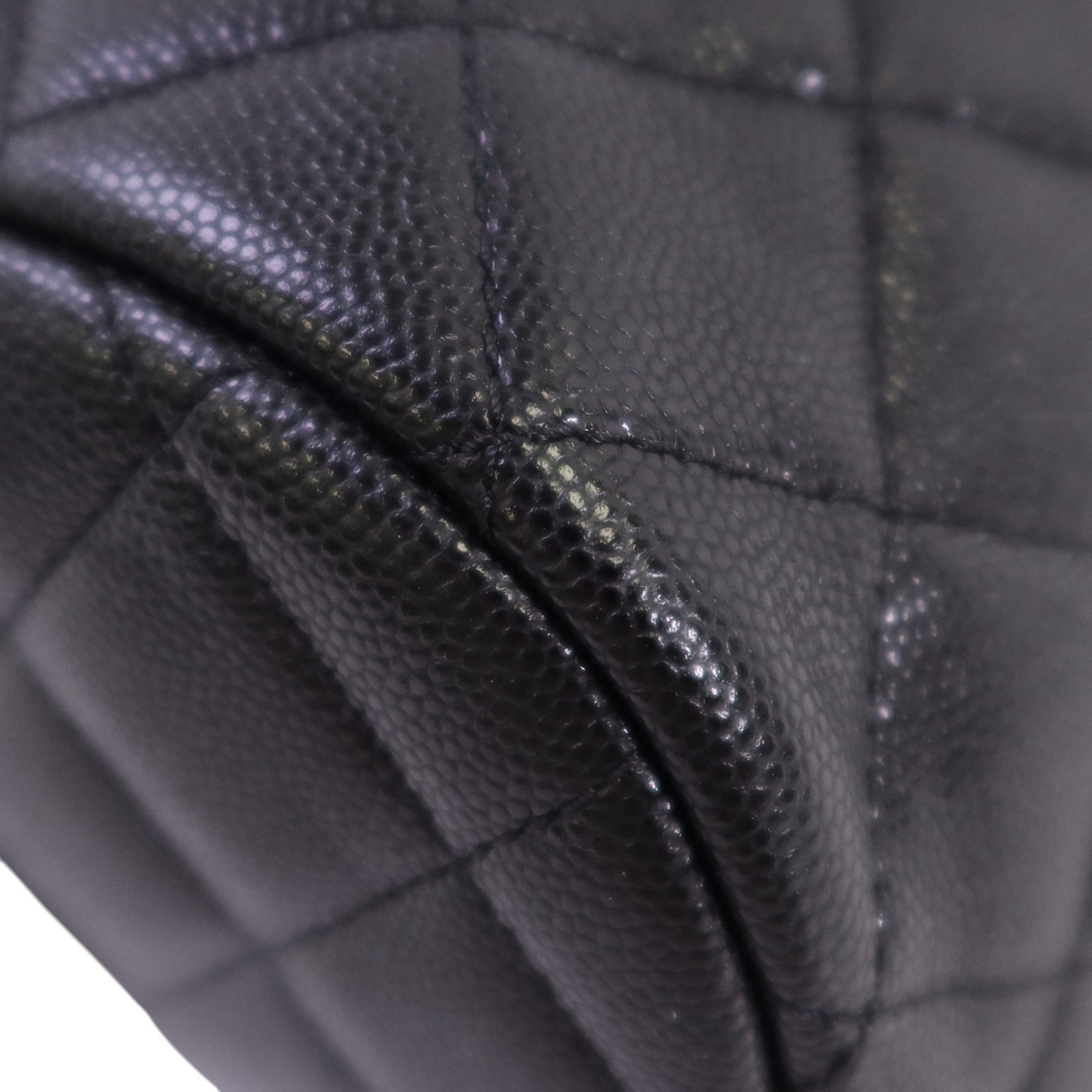 CHANEL 牛皮皮革Backpack金扣鏈帶背包