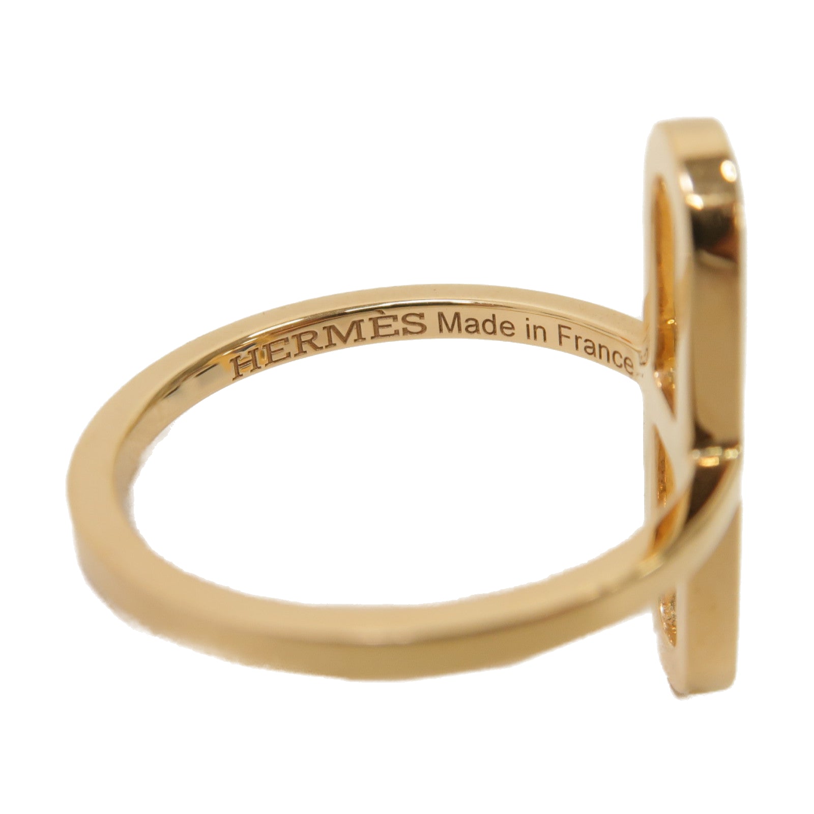 HERMES 18K玫瑰金Ever Chaine D'ancre Ring戒指US#6.5