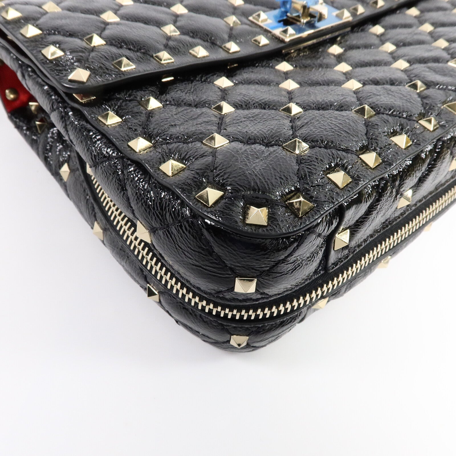 Valentino 牛皮皮革Garavani Rockstud Spike手挽肩背兩用袋