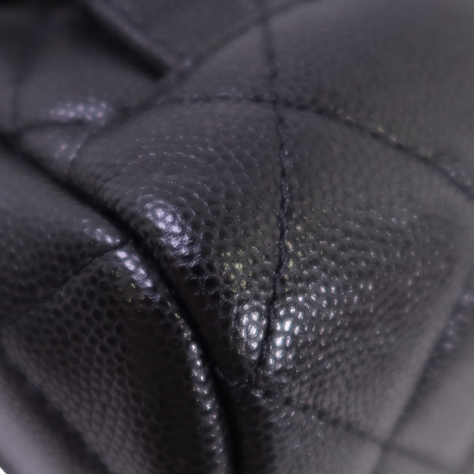 CHANEL 牛皮皮革Backpack金扣鏈帶背包