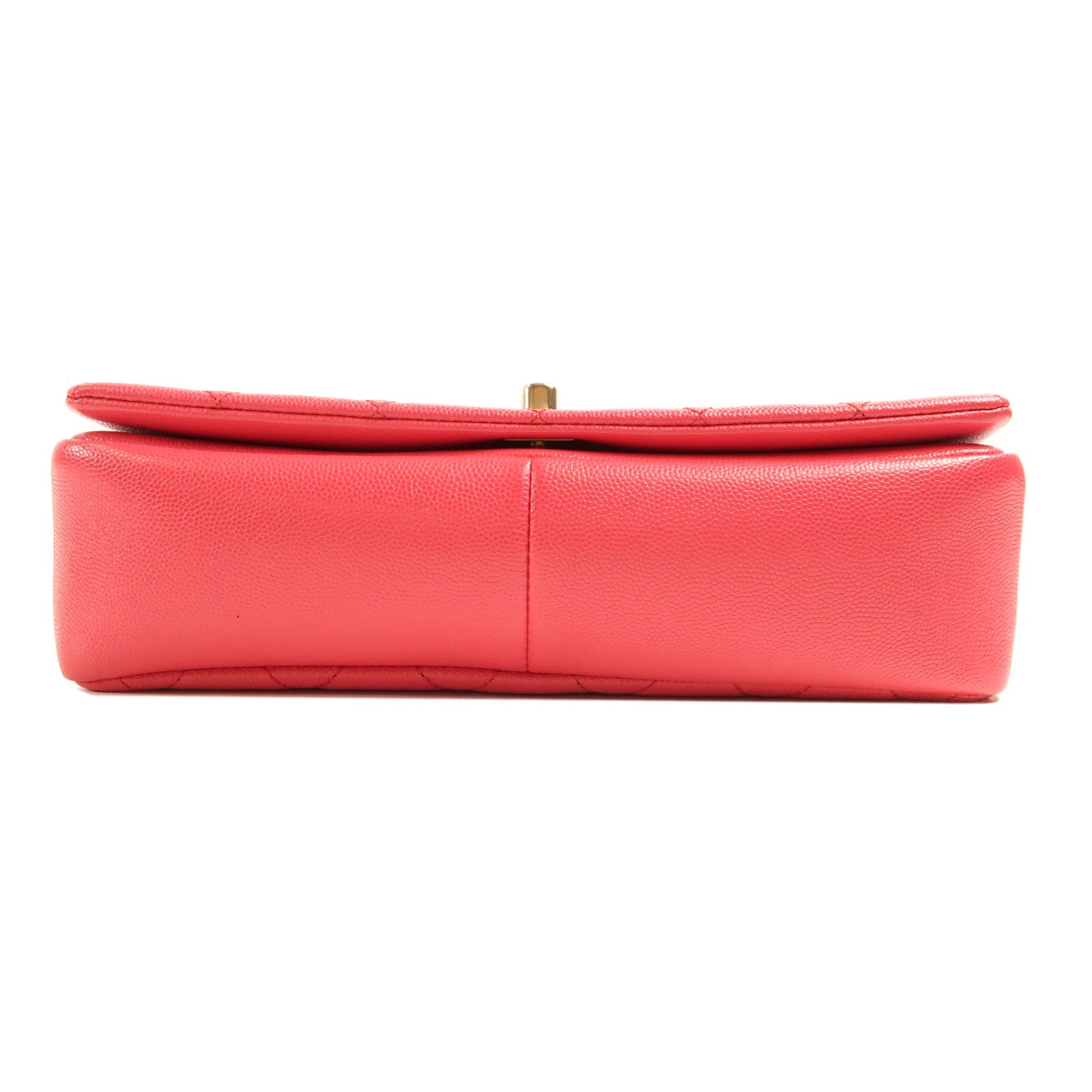CHANEL 牛皮皮革Shoulder Bag金扣手挽肩背兩用袋粉紅色