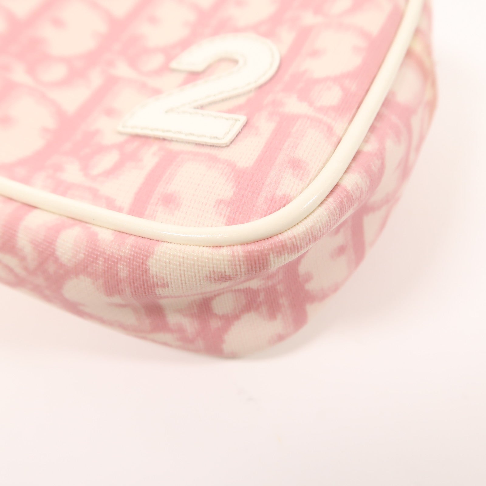 Dior 塗層帆布Clutch銀扣手拿包