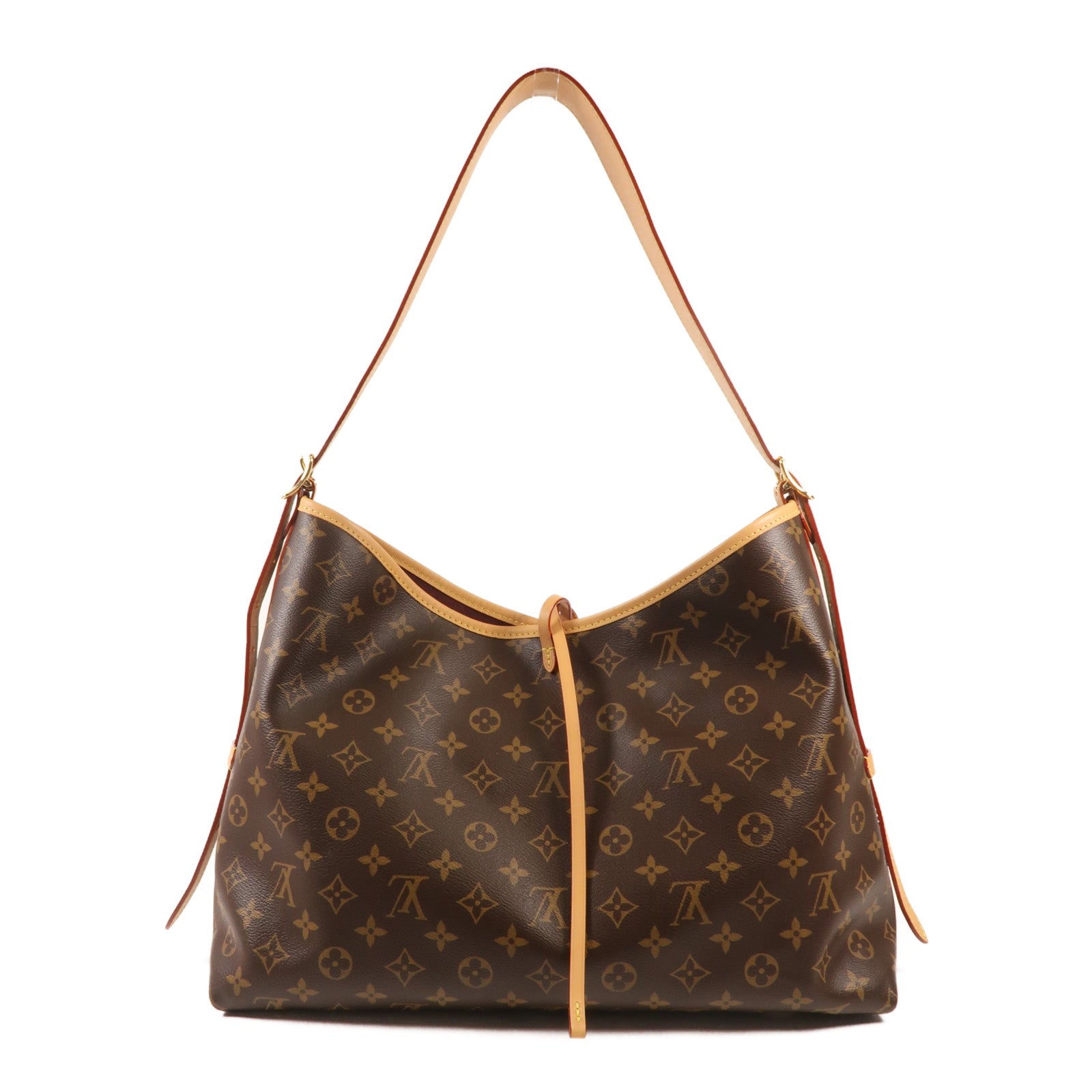 LOUIS VUITTON Monogram Carry All MM金扣肩背袋