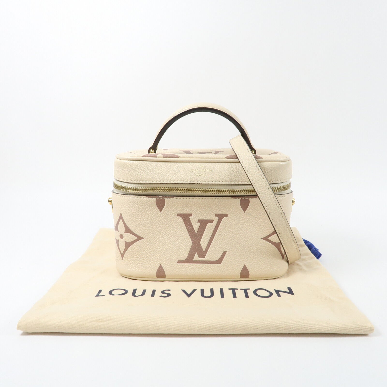 LOUIS VUITTON Monogram Empreinte Vanity PM金扣手挽肩背兩用袋