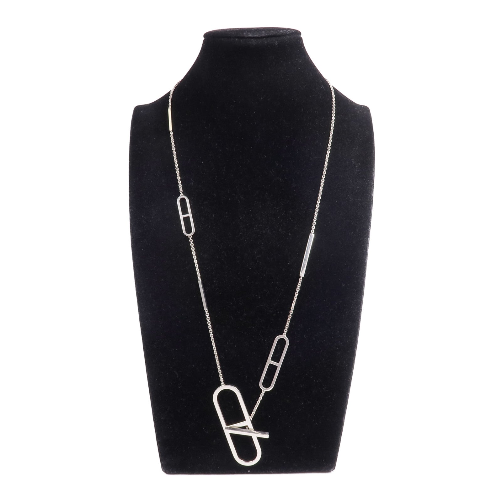 HERMES 925純銀Ever Chaine d'Ancre Long Necklace項鍊