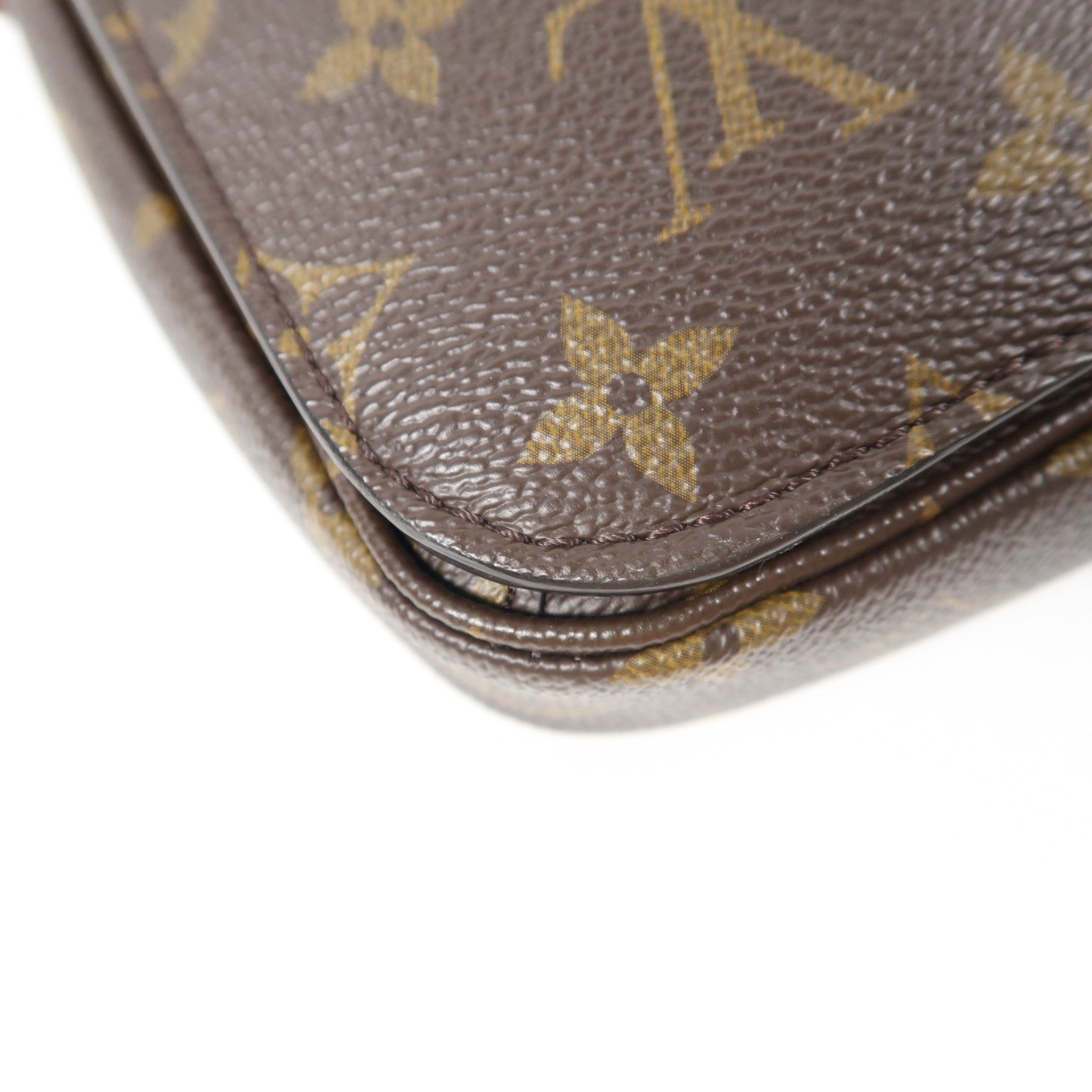 LOUIS VUITTON Monogram Pochette Metis MM金扣手挽肩背兩用袋啡色