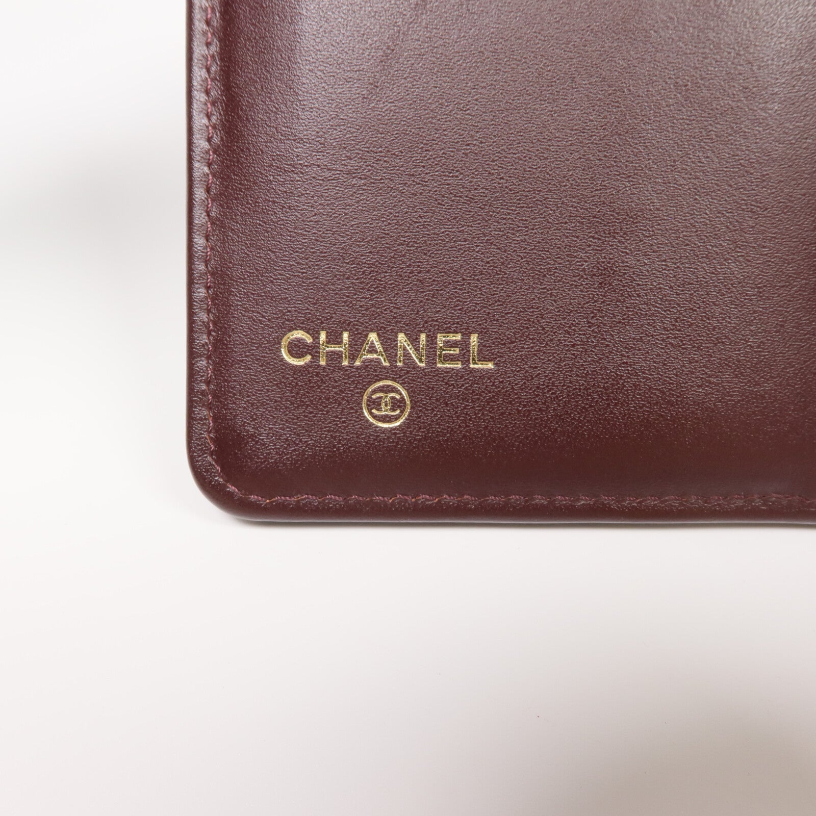 CHANEL 牛皮皮革Long Wallet金扣長錢包