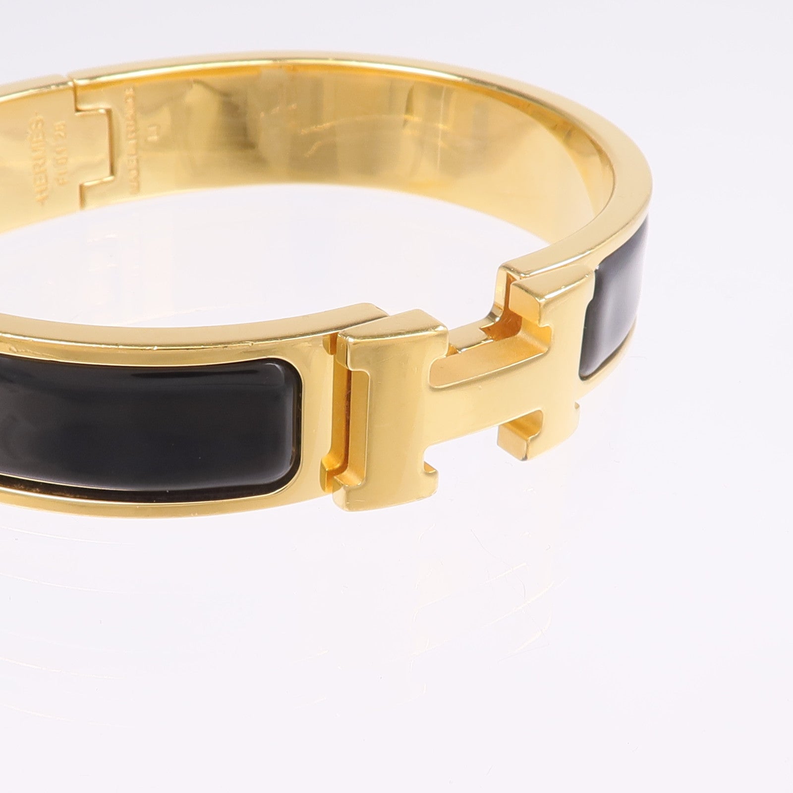 HERMES 金屬/琺瑯Clic H Bracelet手鐲