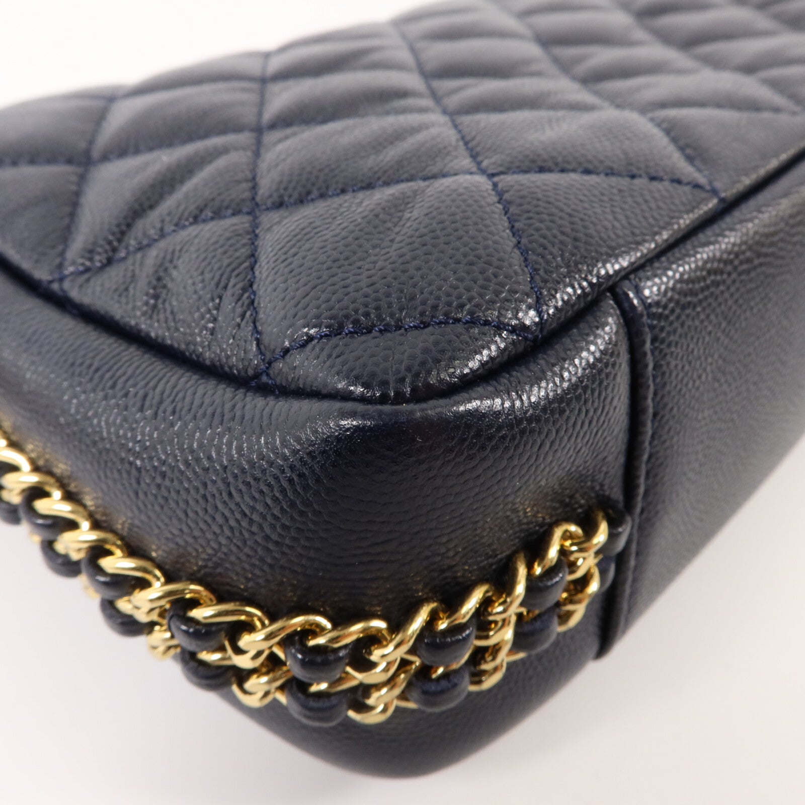 CHANEL 牛皮皮革Chain Shoulder鏈帶肩背袋