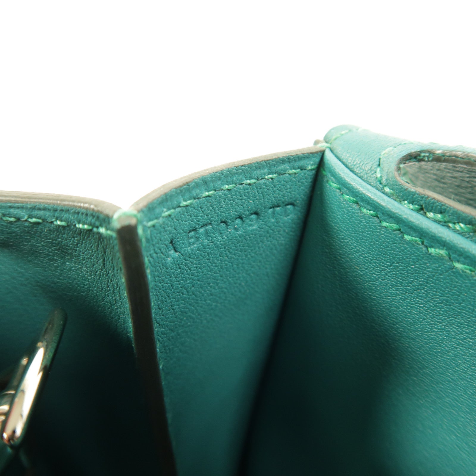 HERMES Swift皮革Mini Halzan手挽肩背兩用袋Vert Verone