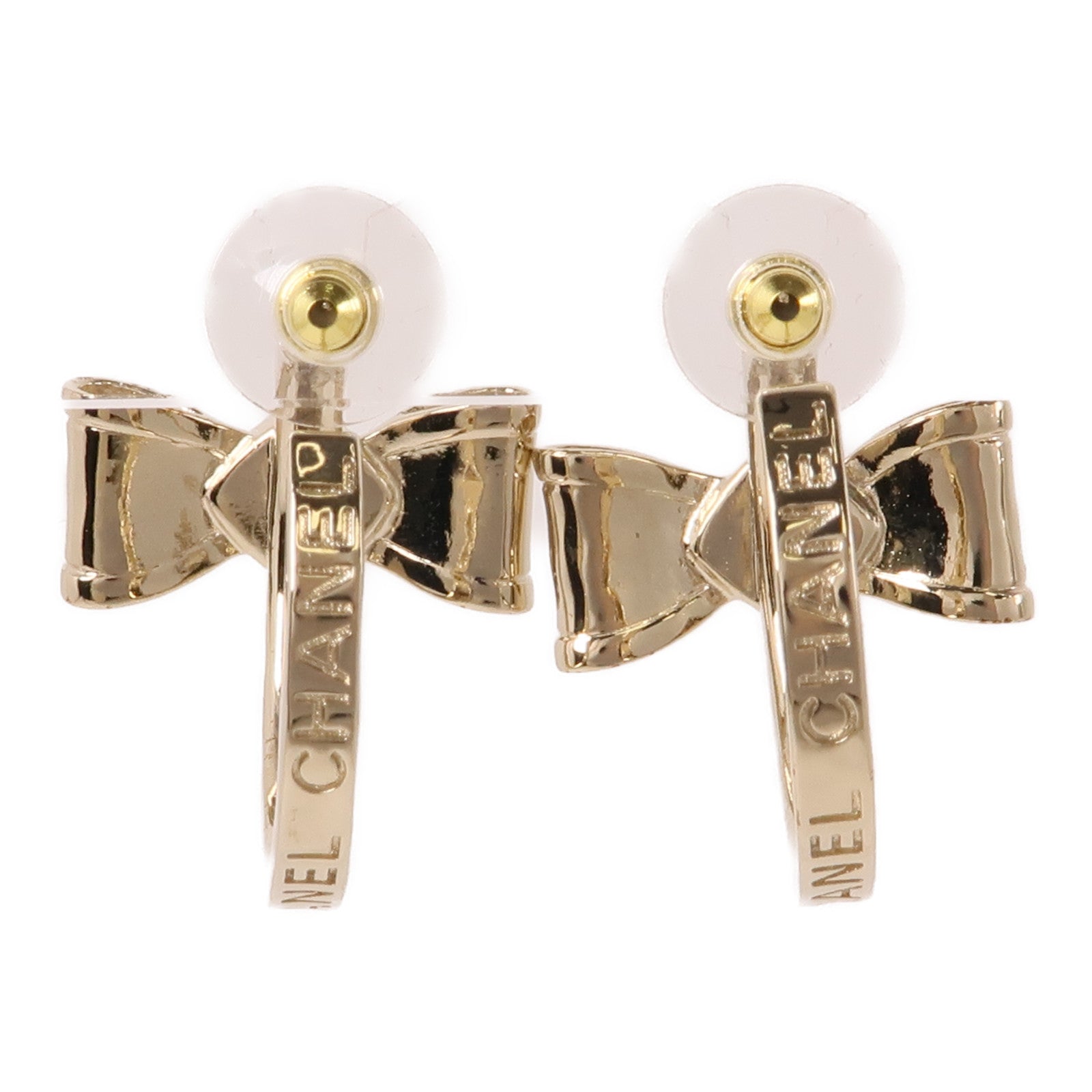 CHANEL 金屬Earrings耳環金色/粉紅色