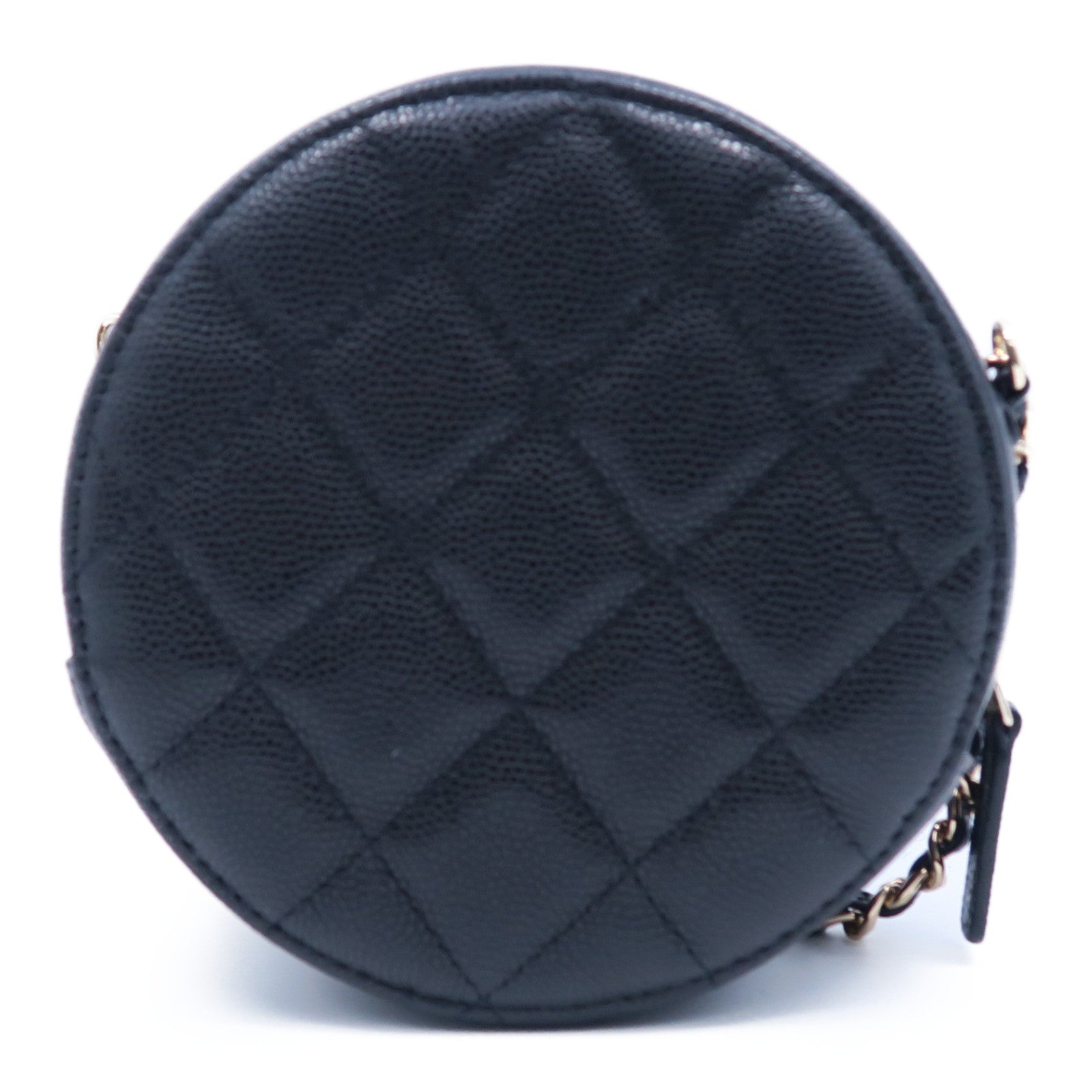 CHANEL 【激減優惠】菱格Caviar皮革Chain Shoulder Bag金扣鏈帶肩背袋黑色