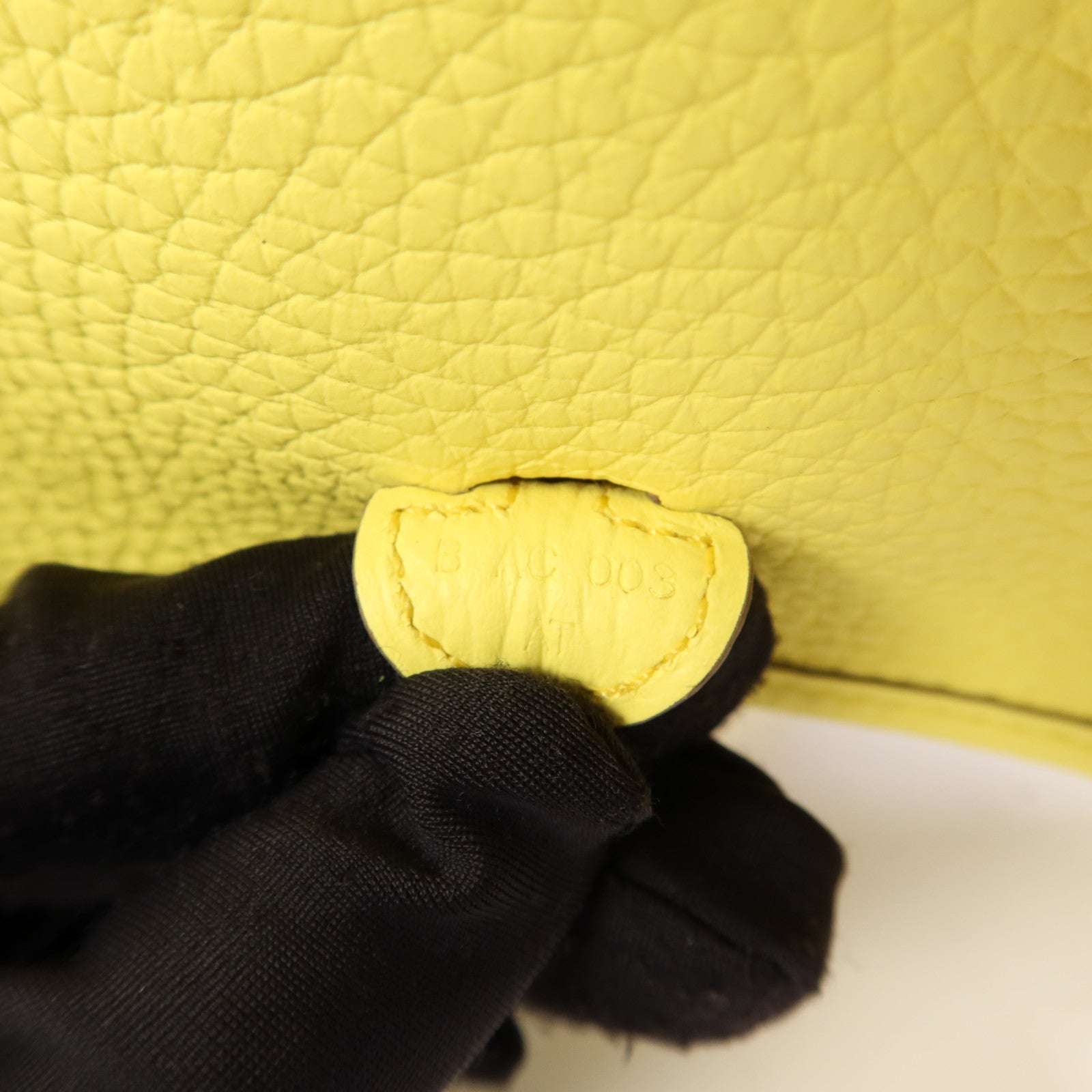 HERMES Clemence皮革Evelyne TPM銀扣肩背袋Lime