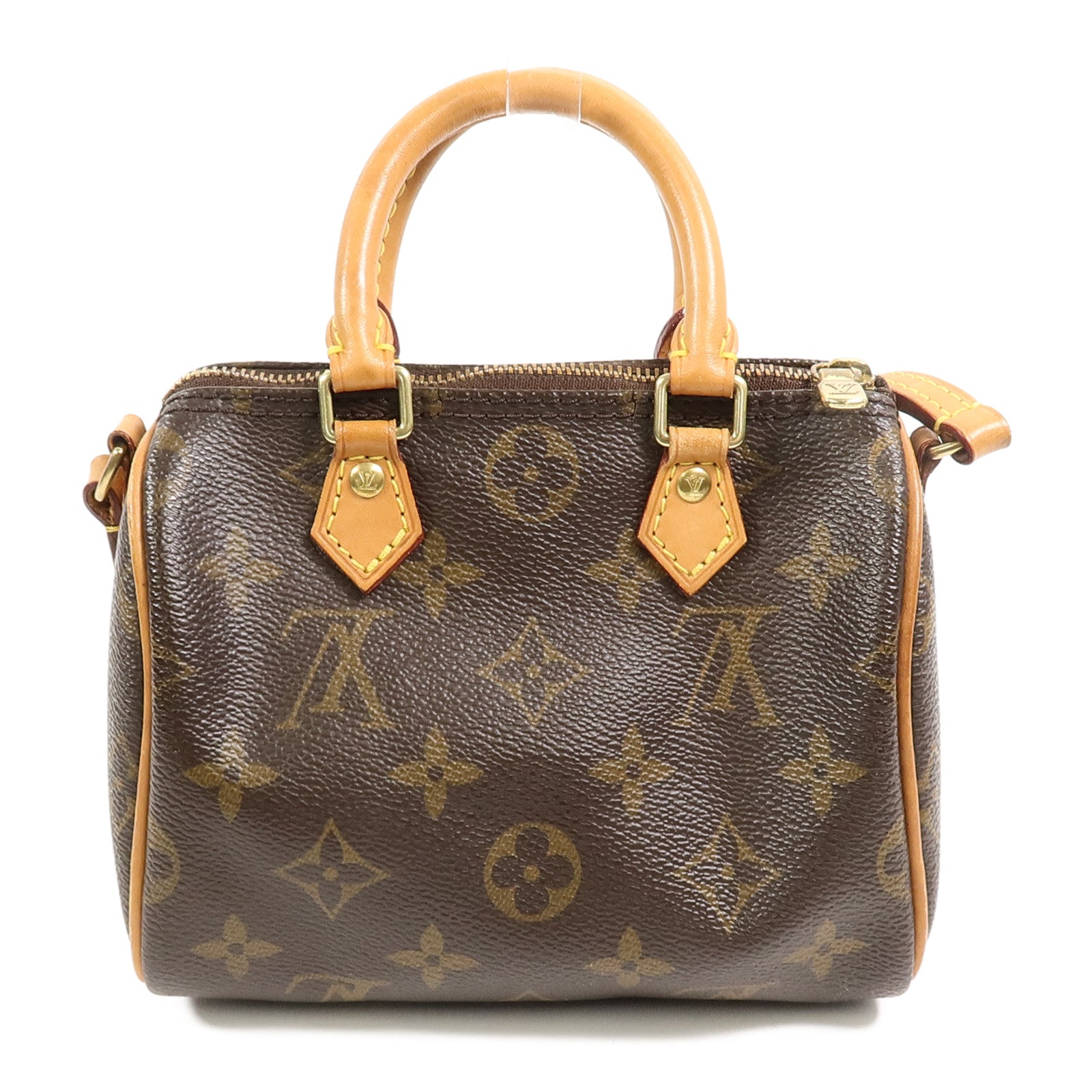 LOUIS VUITTON Monogram Nano Speedy手挽肩背兩用袋
