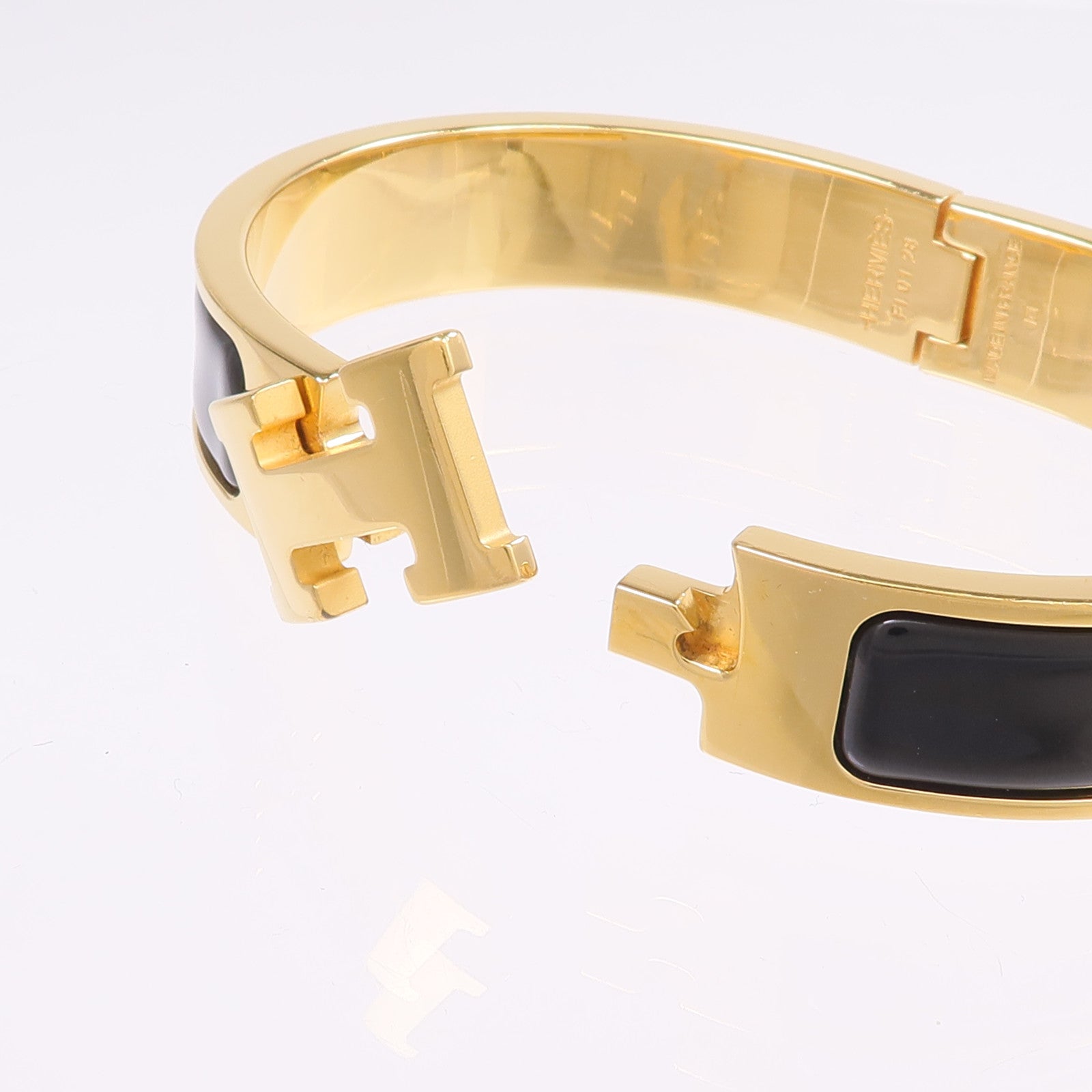 HERMES 金屬/琺瑯Clic H Bracelet手鐲