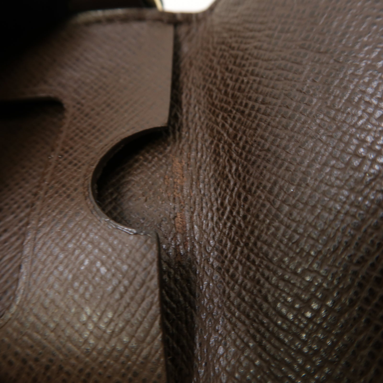 LOUIS VUITTON Damier Porte Cartes ID Bandouliere Case金扣卡片套Ebene