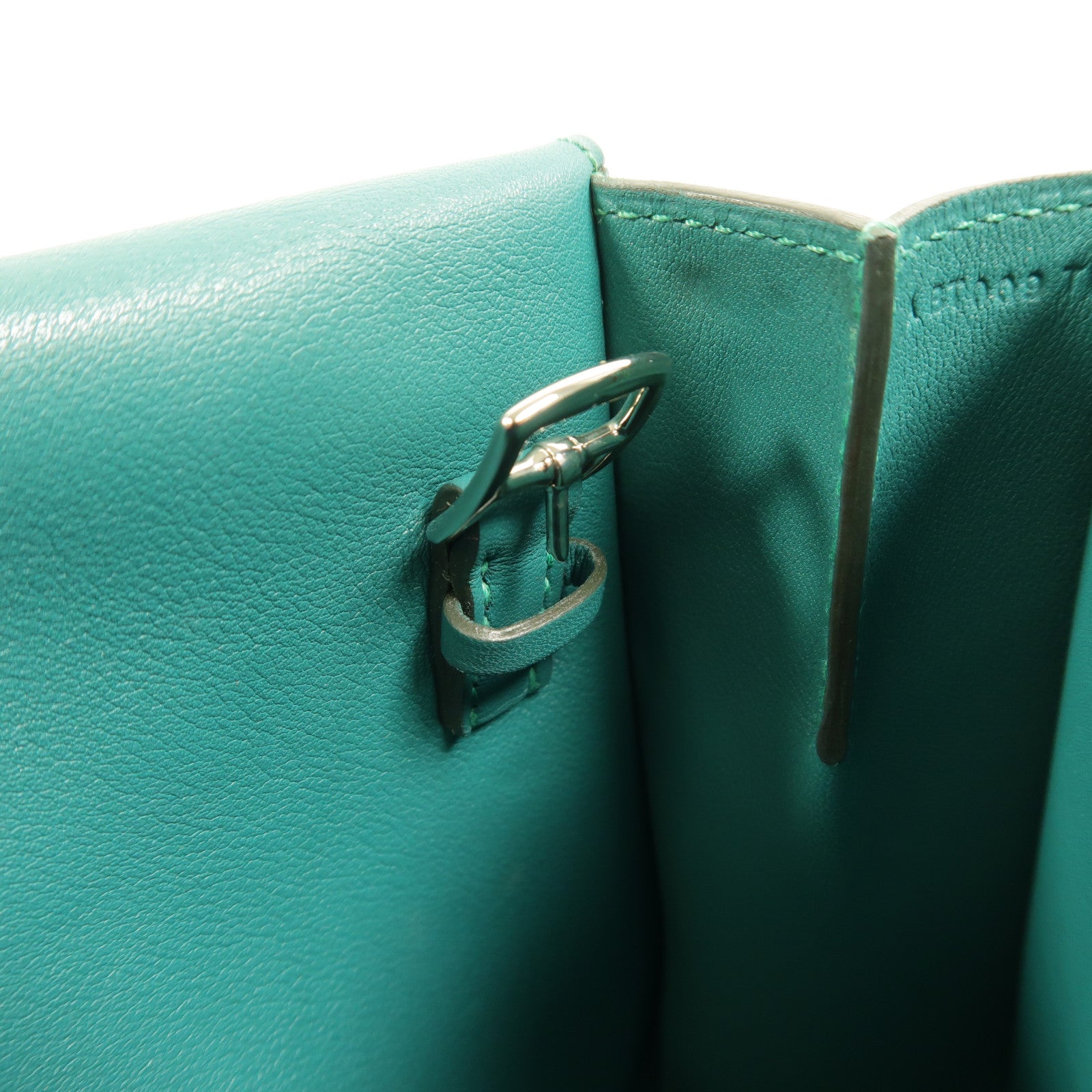 HERMES Swift皮革Mini Halzan手挽肩背兩用袋Vert Verone