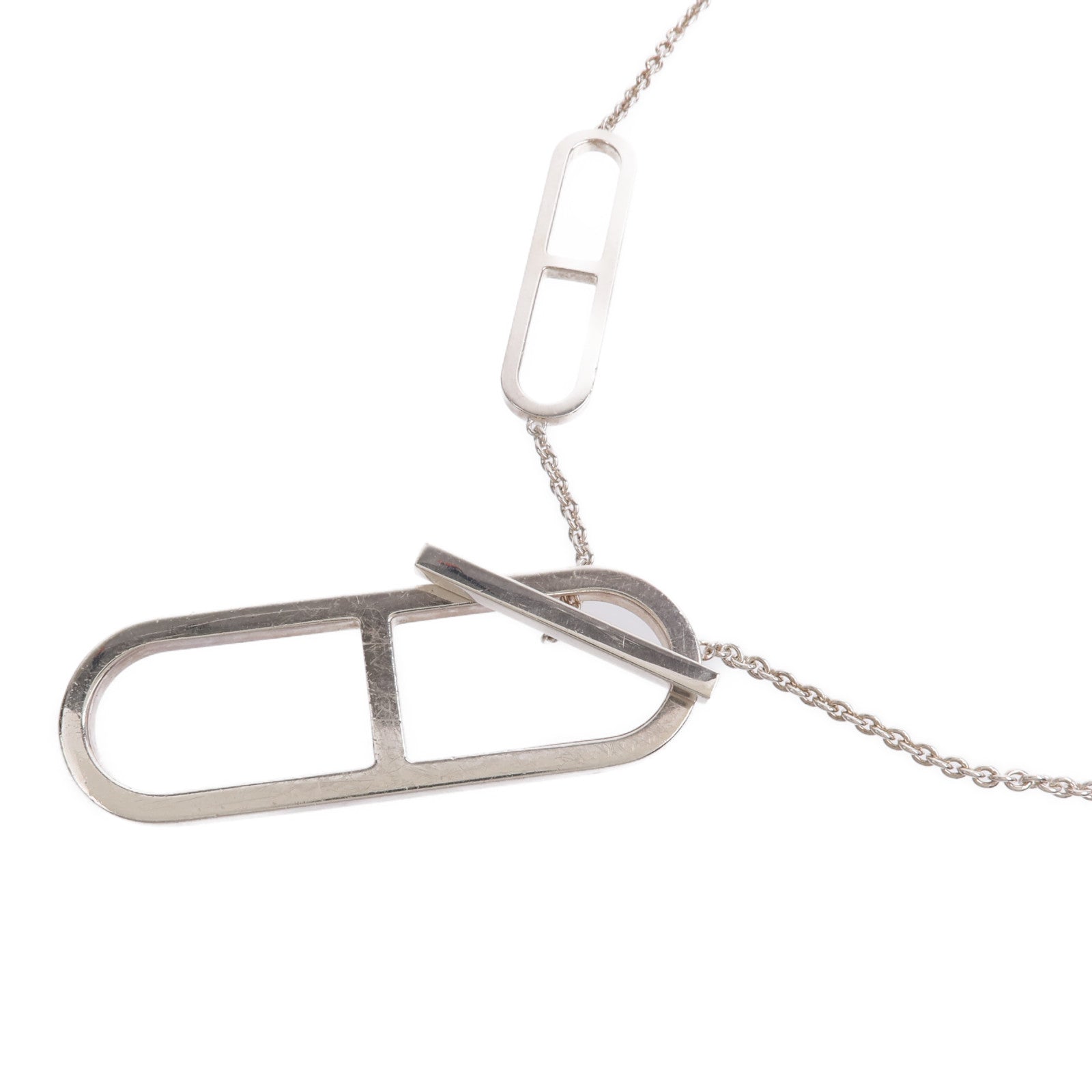 HERMES 925純銀Ever Chaine d'Ancre Long Necklace項鍊