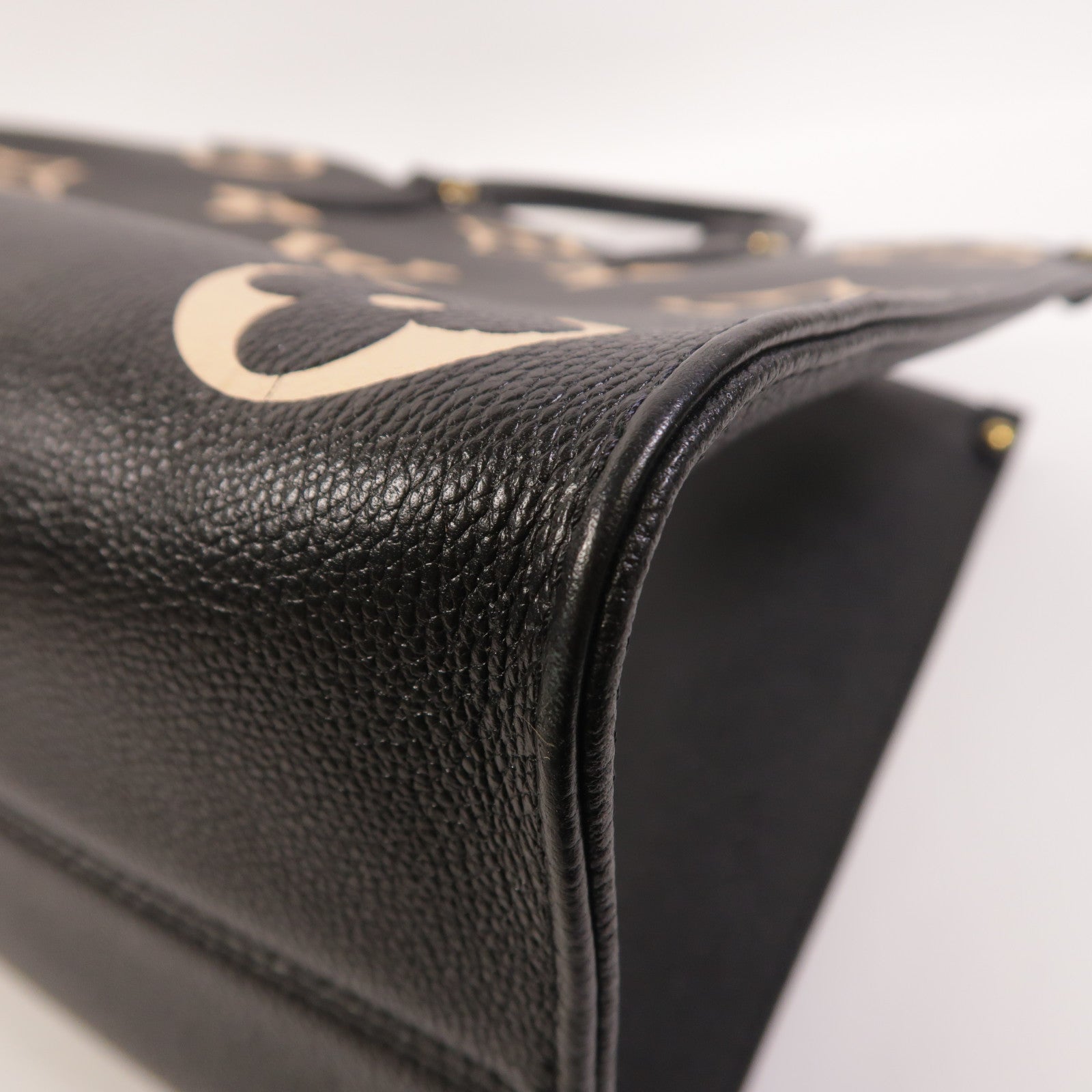 LOUIS VUITTON Monogram Empreinte On The Go MM金扣手挽肩背兩用袋