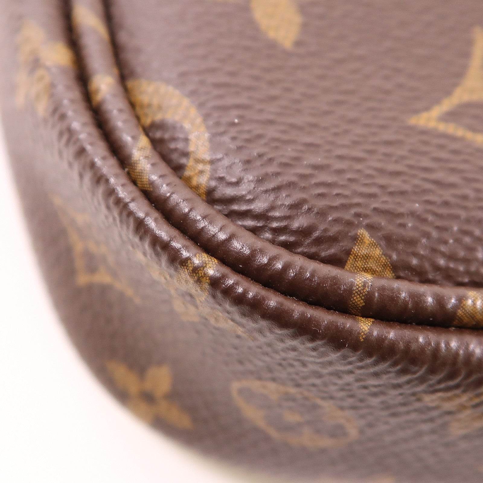 LOUIS VUITTON Monogram Multi Pochette Accessoires金扣肩背袋棕色