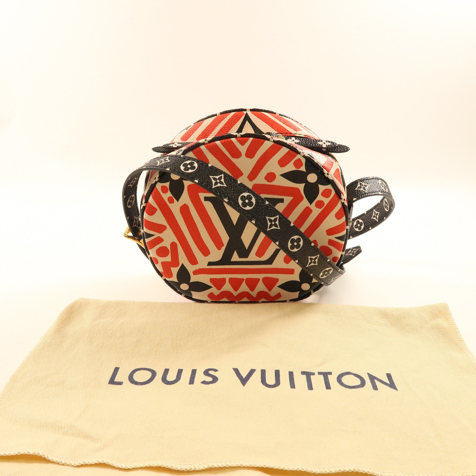 LOUIS VUITTON 【激減優惠】Crafty Boite Chapeau金扣肩背袋紅色/黑色/白色