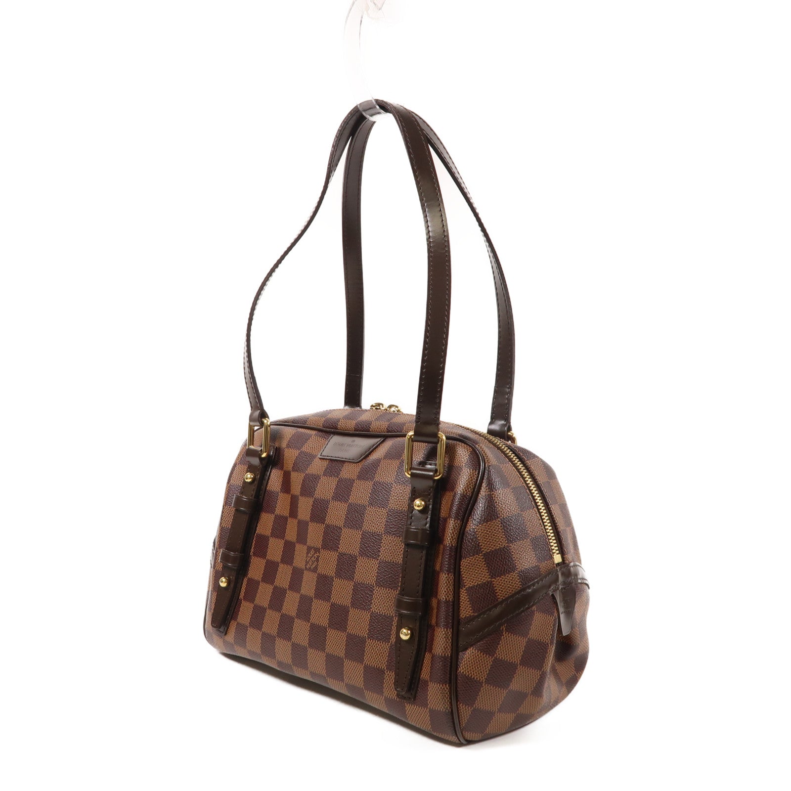 LOUIS VUITTON Damier Rivington金扣肩背袋