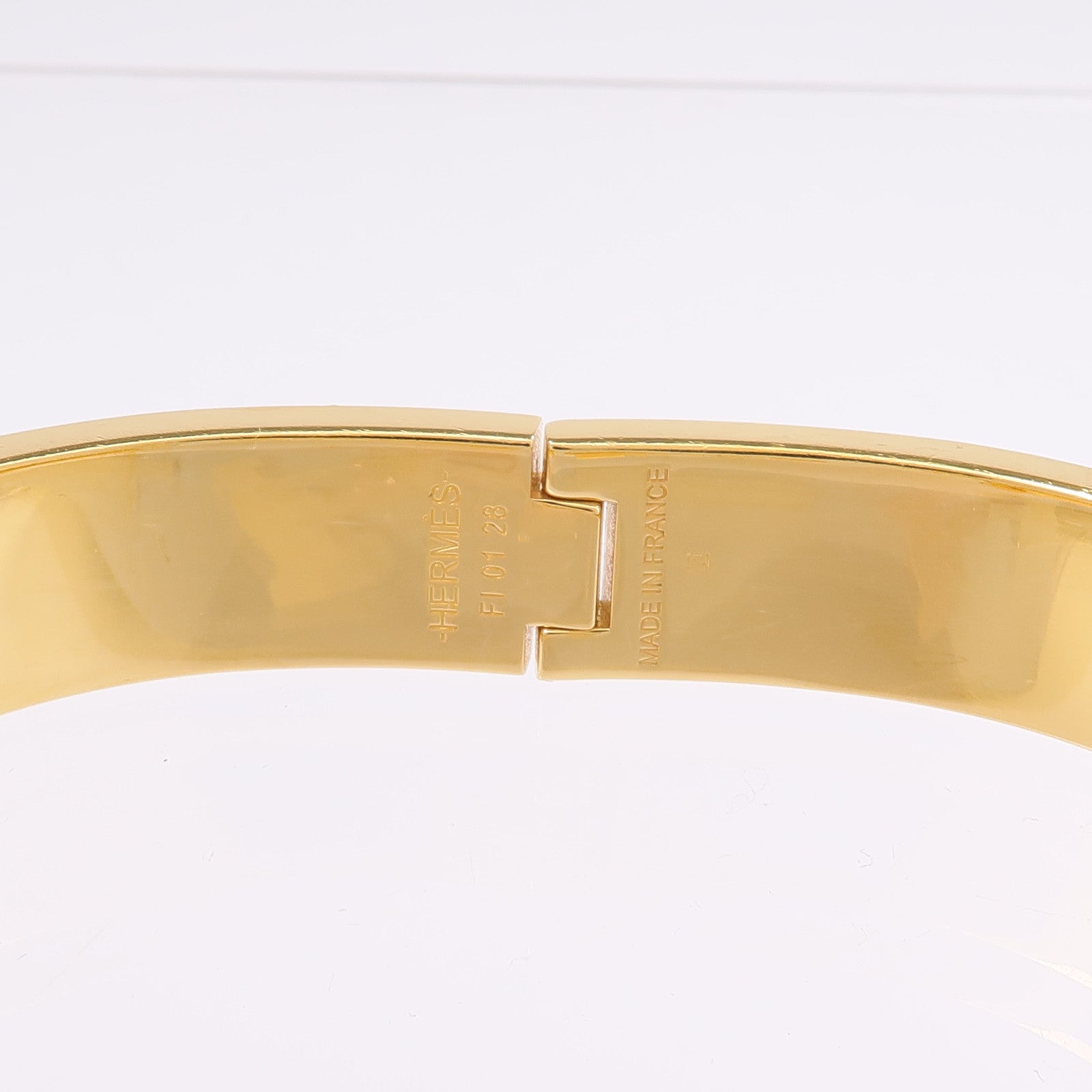 HERMES 金屬/琺瑯Clic H Bracelet手鐲