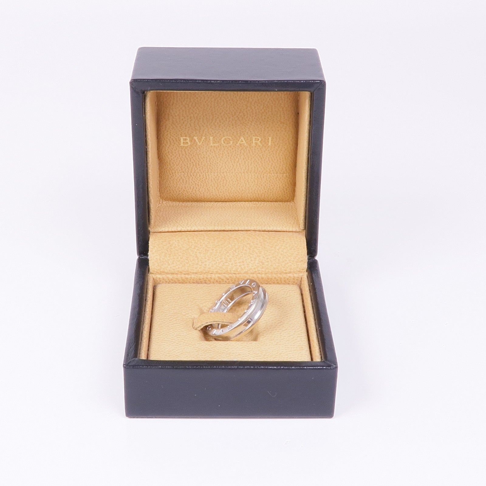 BVLGARI B-zero1 1 Band Ring 2337A 18K White Gold Bvlgari#51 US#5.5