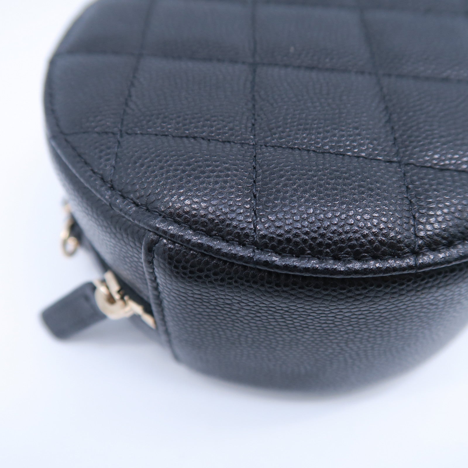 CHANEL 【激減優惠】菱格Caviar皮革Chain Shoulder Bag金扣鏈帶肩背袋黑色