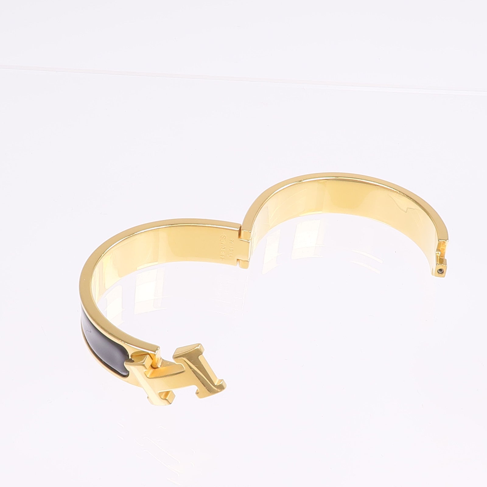 HERMES 金屬/琺瑯Clic H Bracelet手鐲