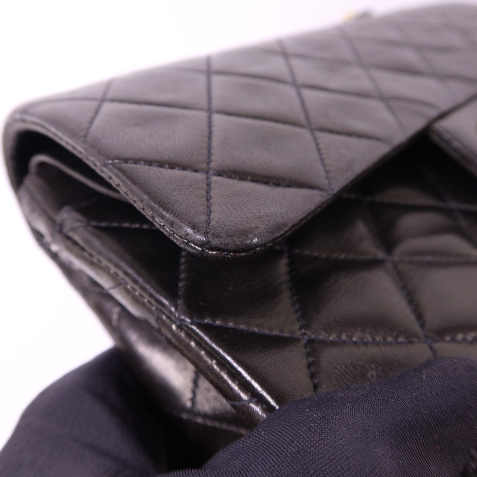 CHANEL 羊皮皮革Classic 23金扣鏈帶肩背袋