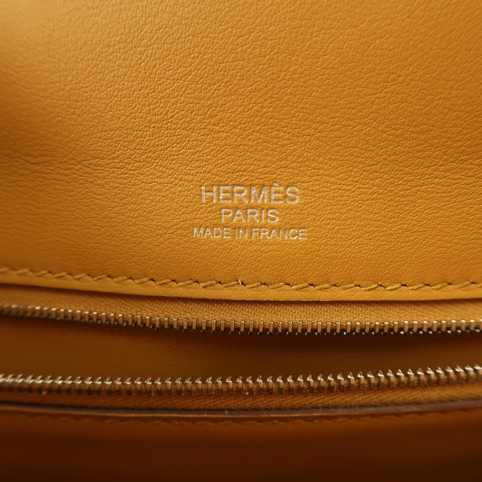 HERMES PHW 24/24 2Way Shoulder Hand Bag Togo Leather/Swift Leather Nata White