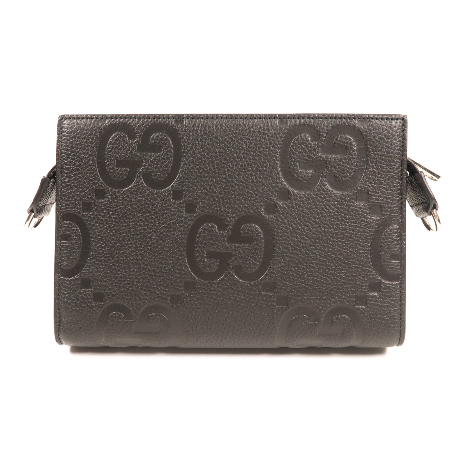GUCCI 【激減優惠】牛皮皮革GG Jumbo Small Bag銀扣肩背袋