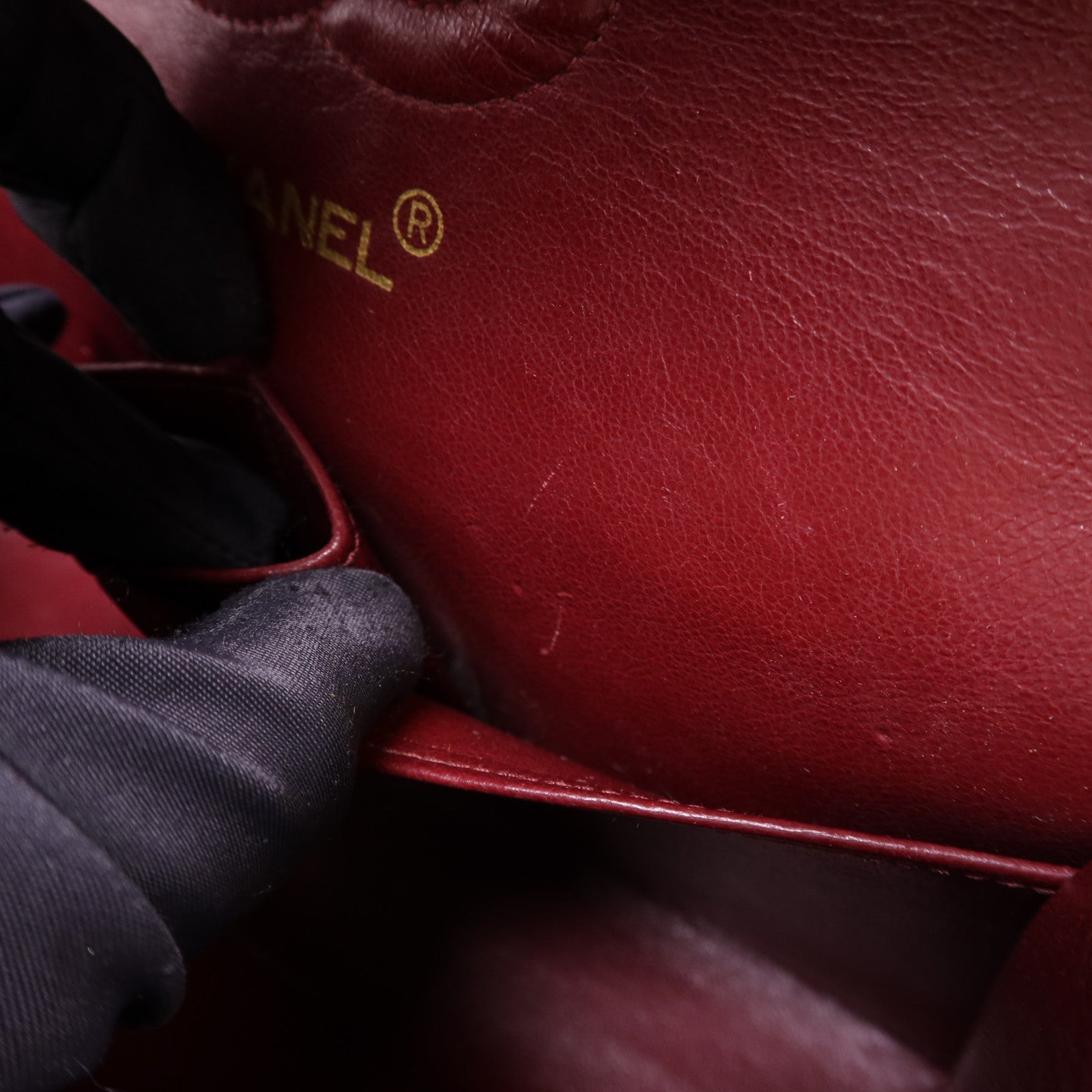 CHANEL 羊皮皮革Classic 23金扣鏈帶肩背袋